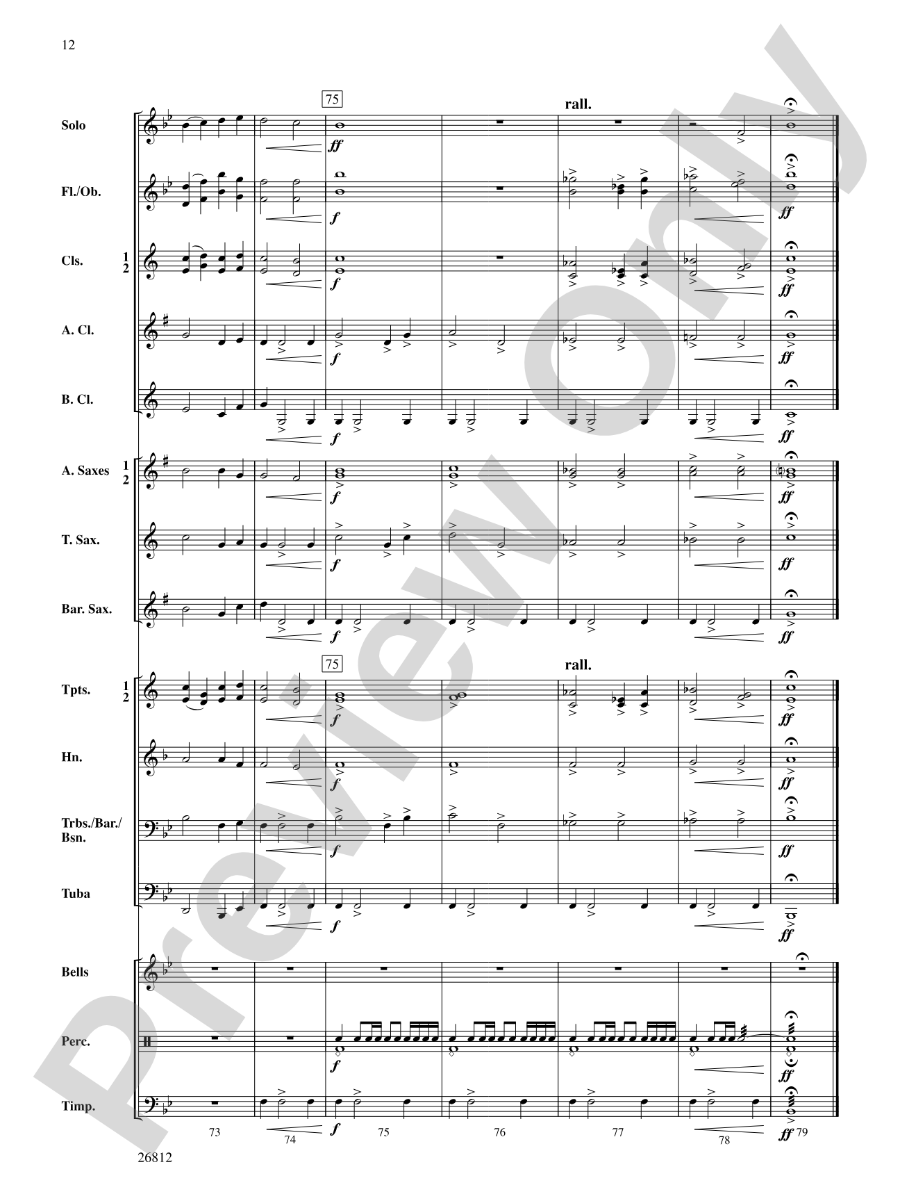 Three Carols for a Celebration: Concert Band Conductor Score & Parts