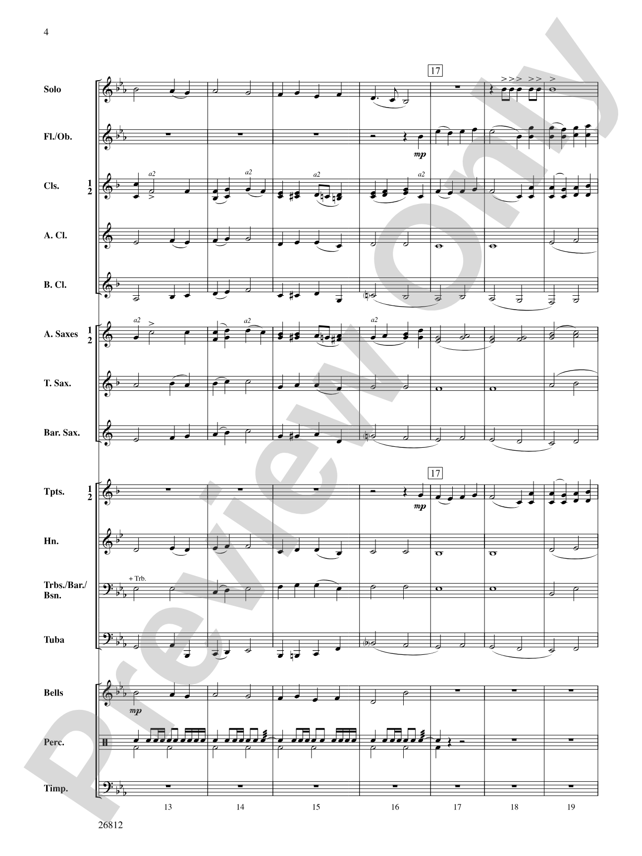 Three Carols for a Celebration: Concert Band Conductor Score & Parts