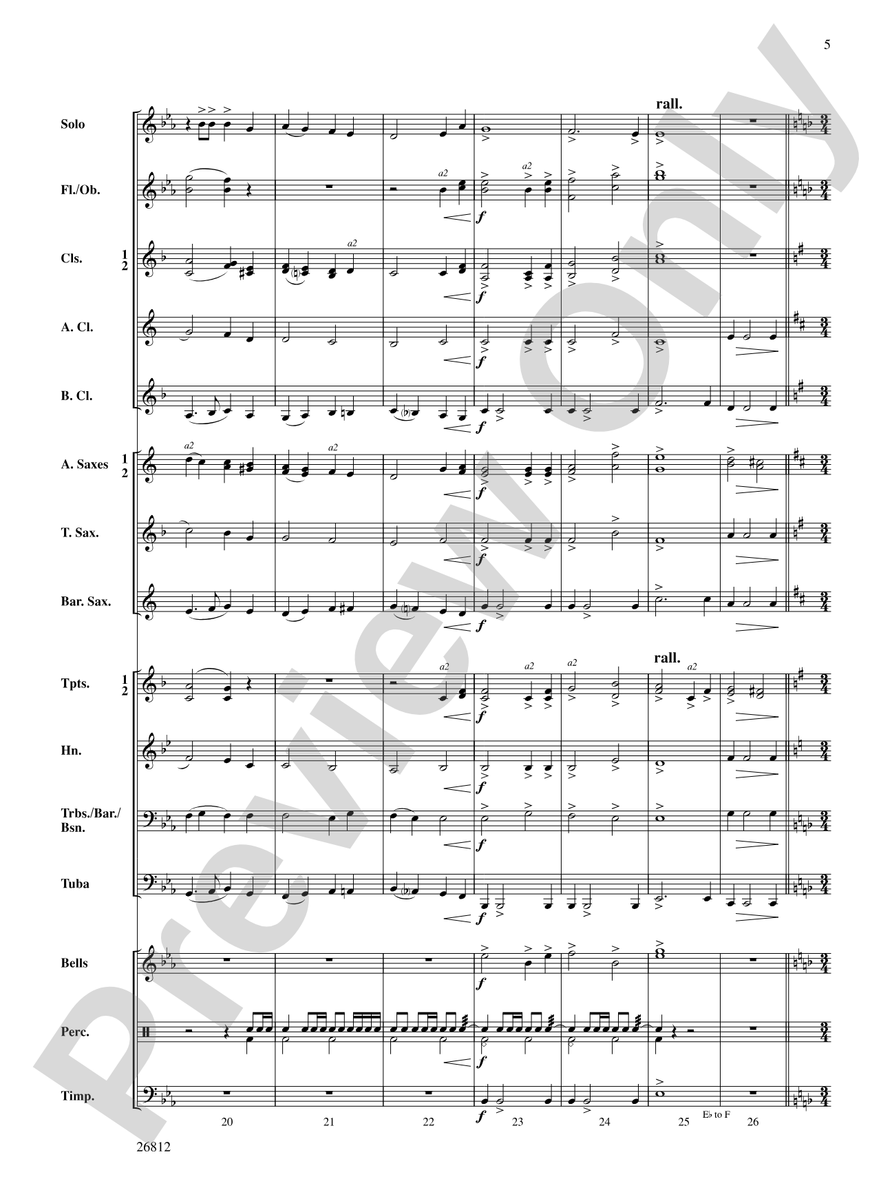 Three Carols for a Celebration: Concert Band Conductor Score & Parts
