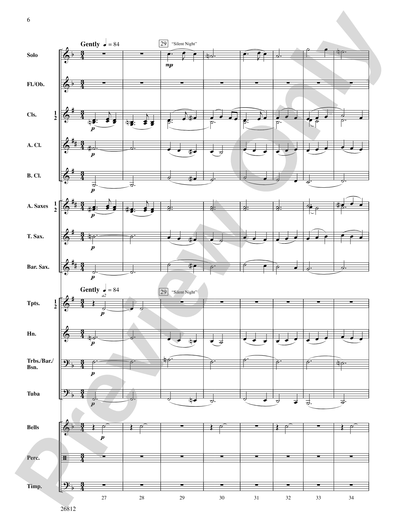 Three Carols for a Celebration: Concert Band Conductor Score & Parts