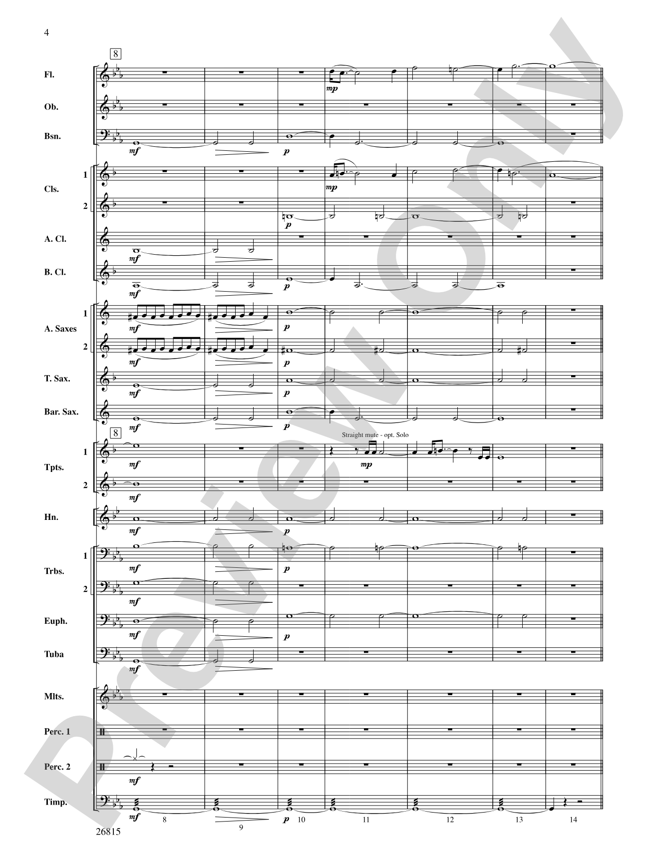 The Mystery of Duffy's Cut: Concert Band Conductor Score & Parts