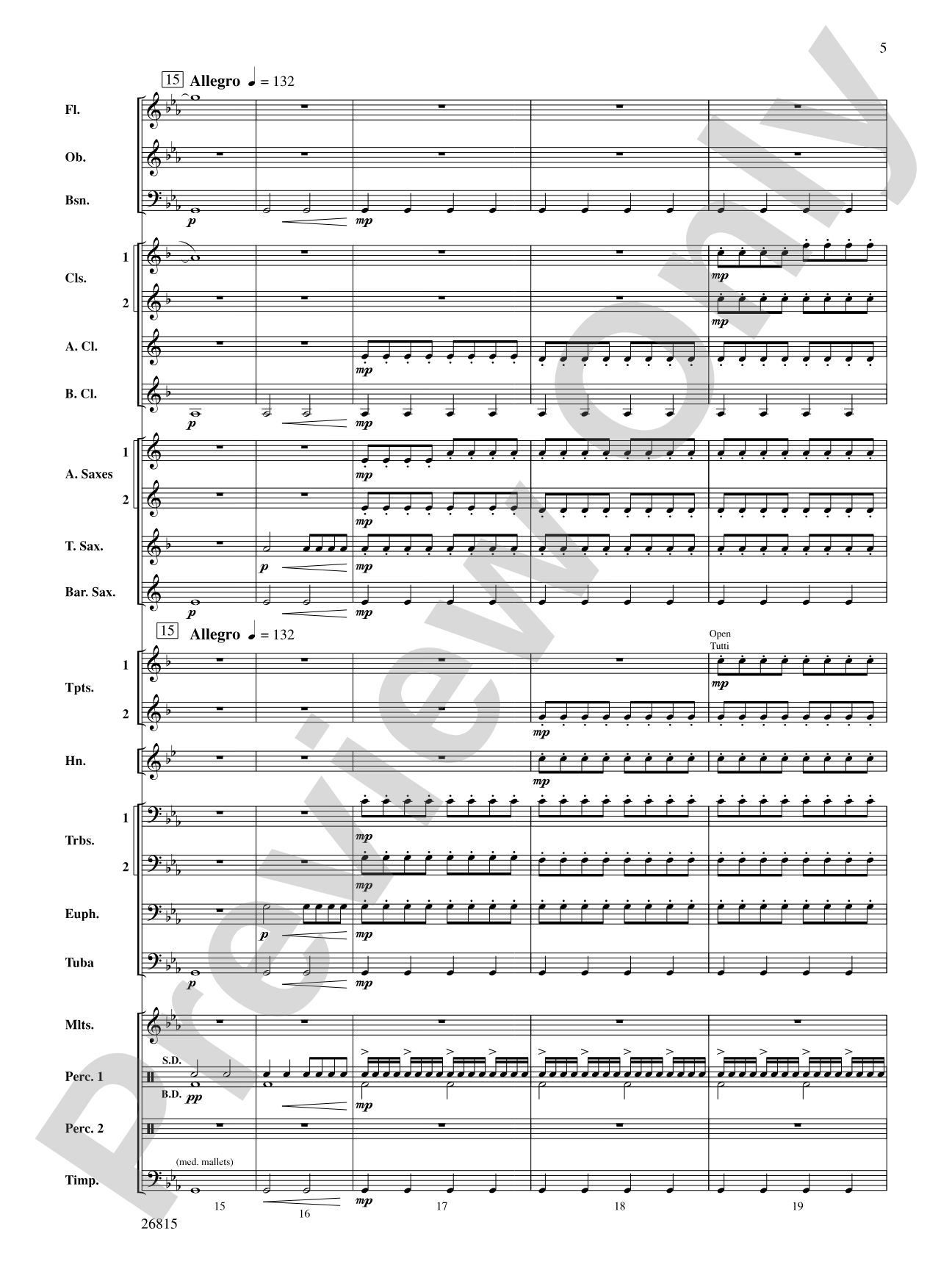 The Mystery of Duffy's Cut: Concert Band Conductor Score & Parts