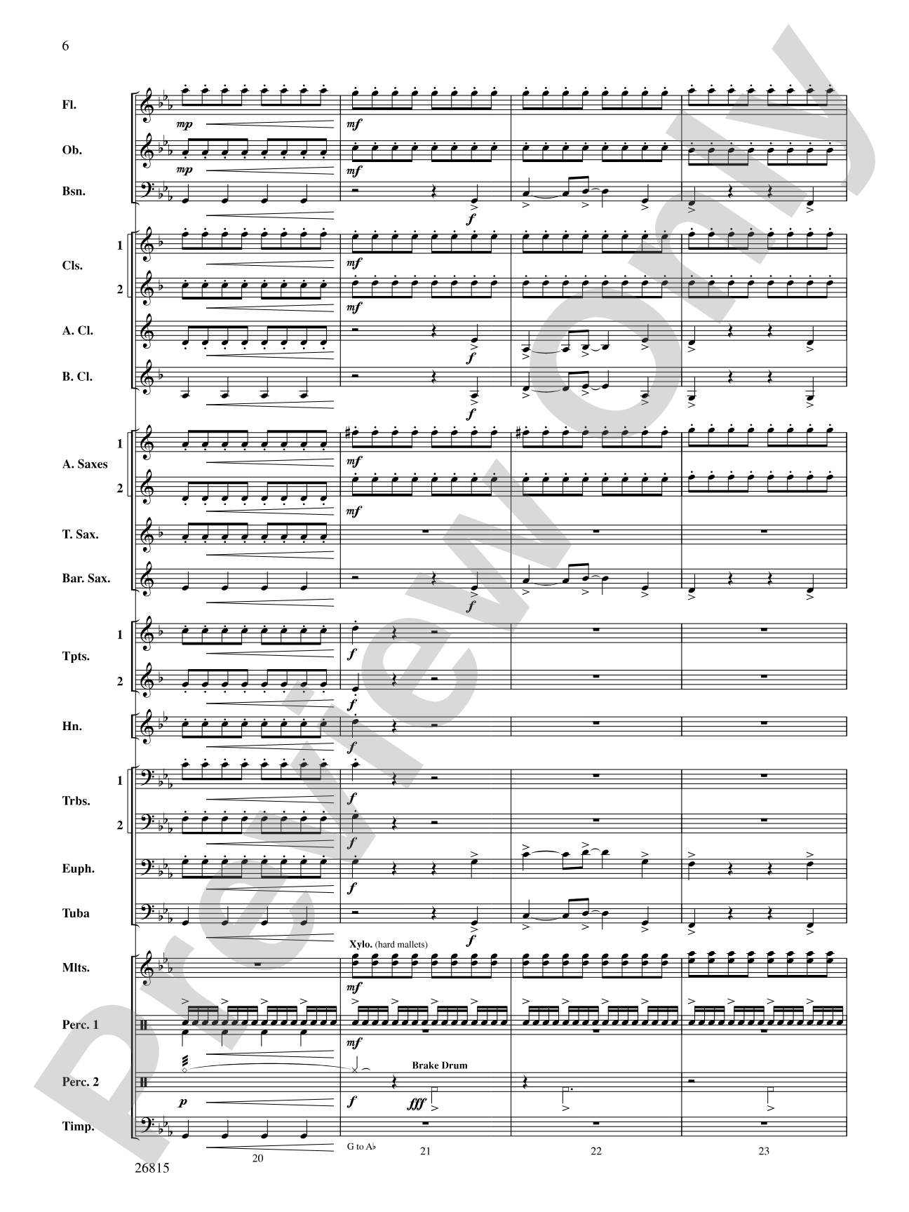 The Mystery of Duffy's Cut: Concert Band Conductor Score & Parts