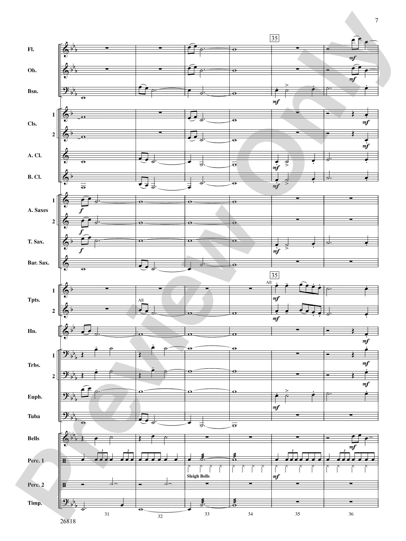 A Cambridge Carol: Concert Band Conductor Score & Parts