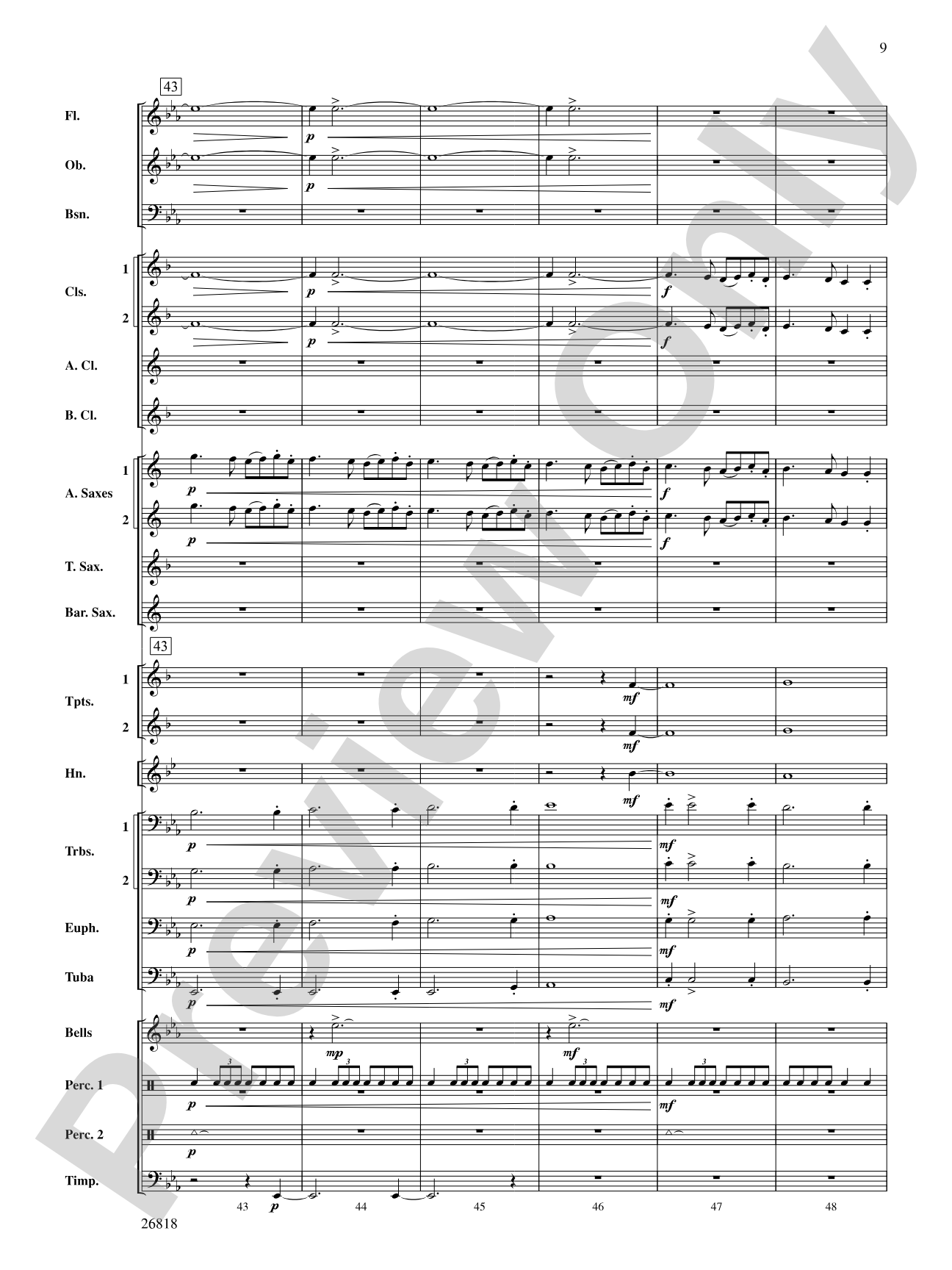 A Cambridge Carol: Concert Band Conductor Score & Parts