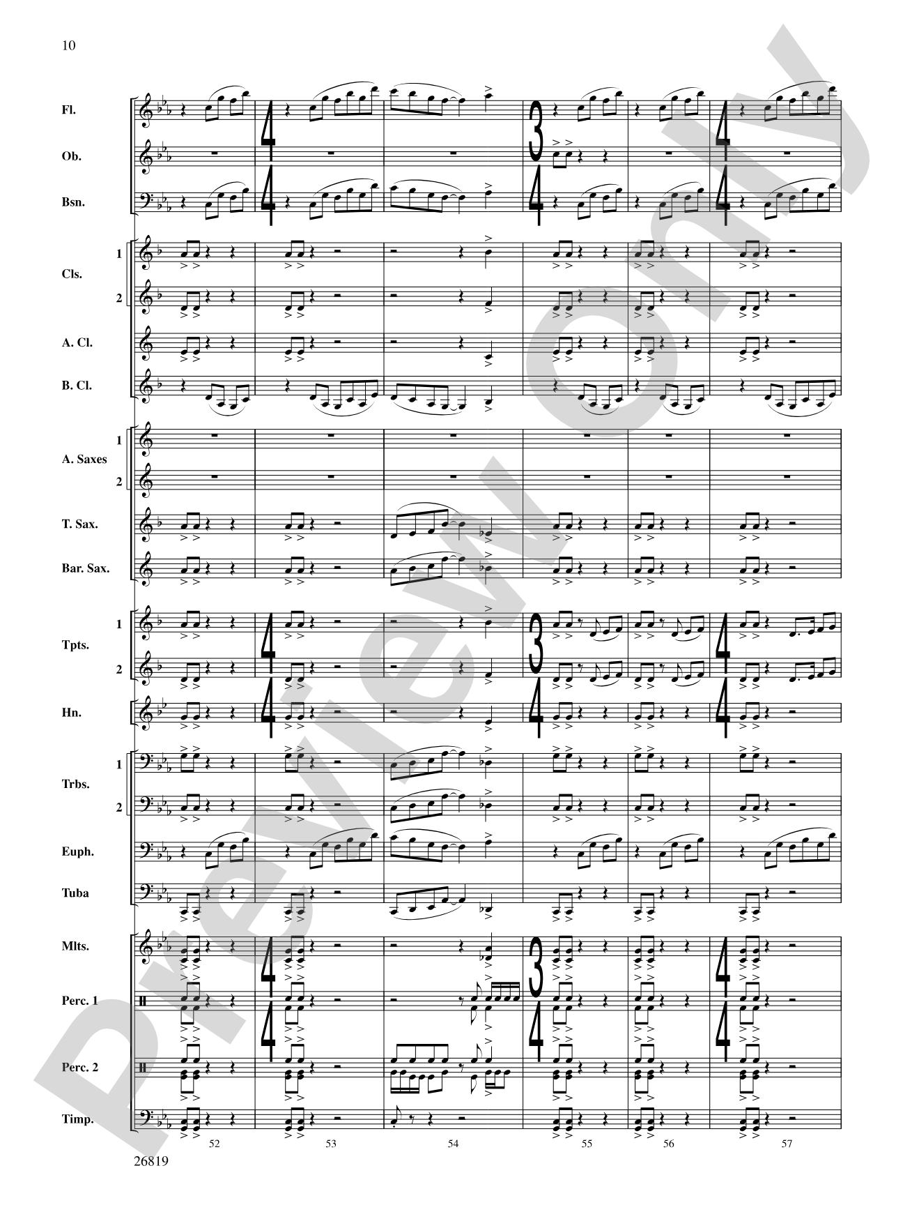 Algorhythms: Concert Band Conductor Score & Parts