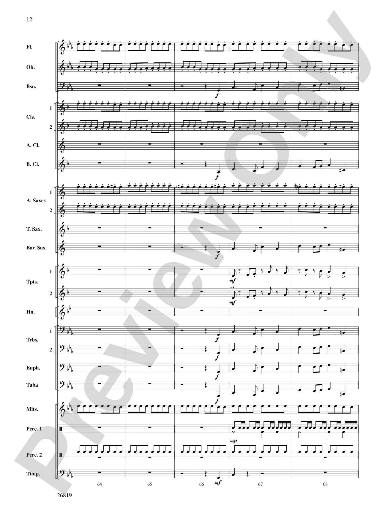 Algorhythms: Concert Band Conductor Score & Parts