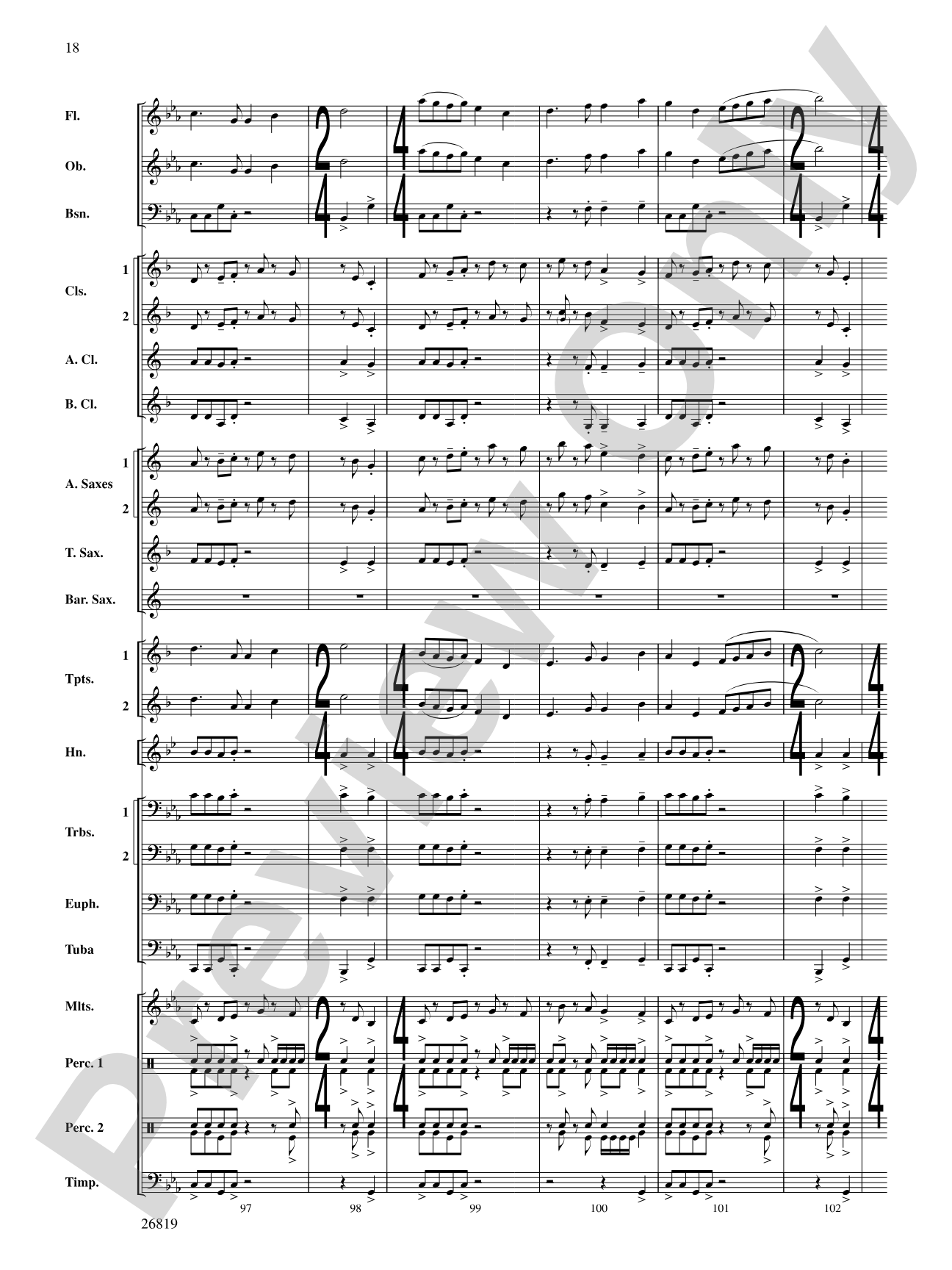 Algorhythms: Concert Band Conductor Score & Parts