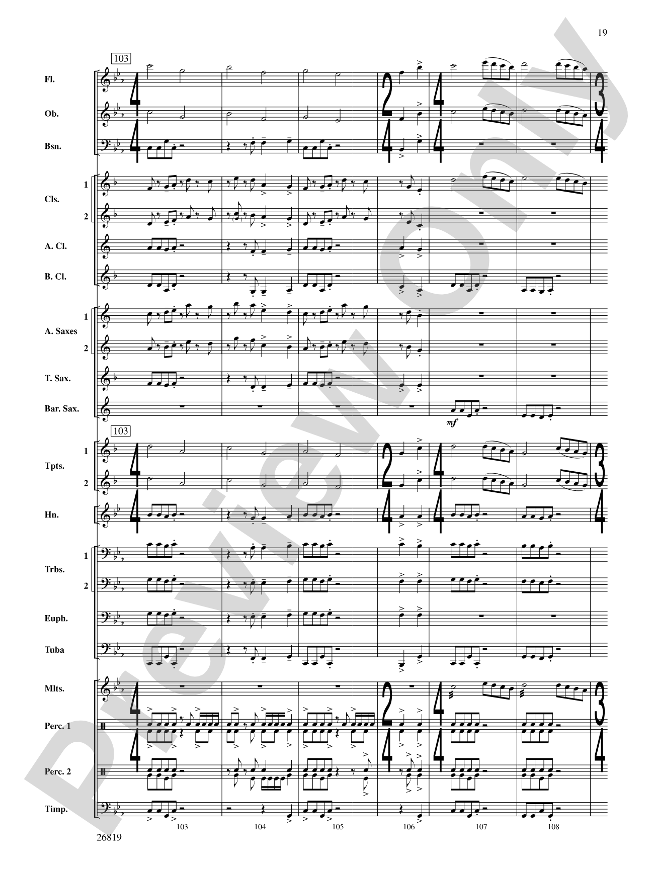 Algorhythms: Concert Band Conductor Score & Parts