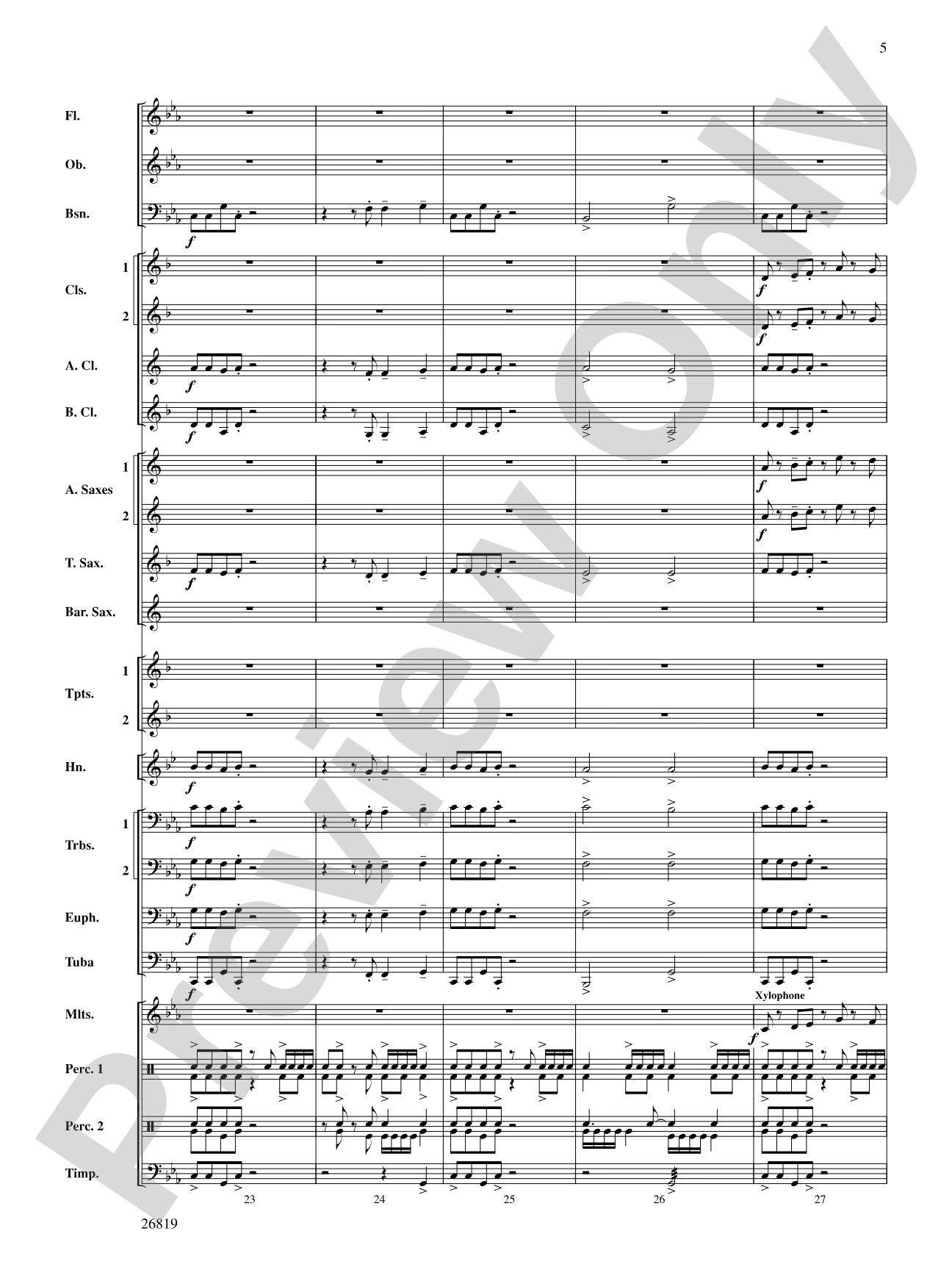 Algorhythms: Concert Band Conductor Score & Parts