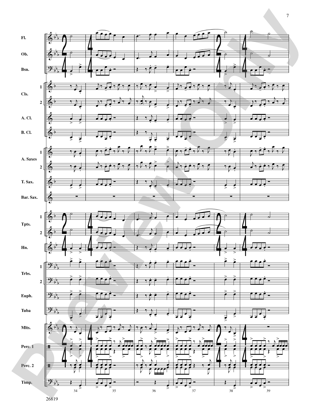 Algorhythms: Concert Band Conductor Score & Parts