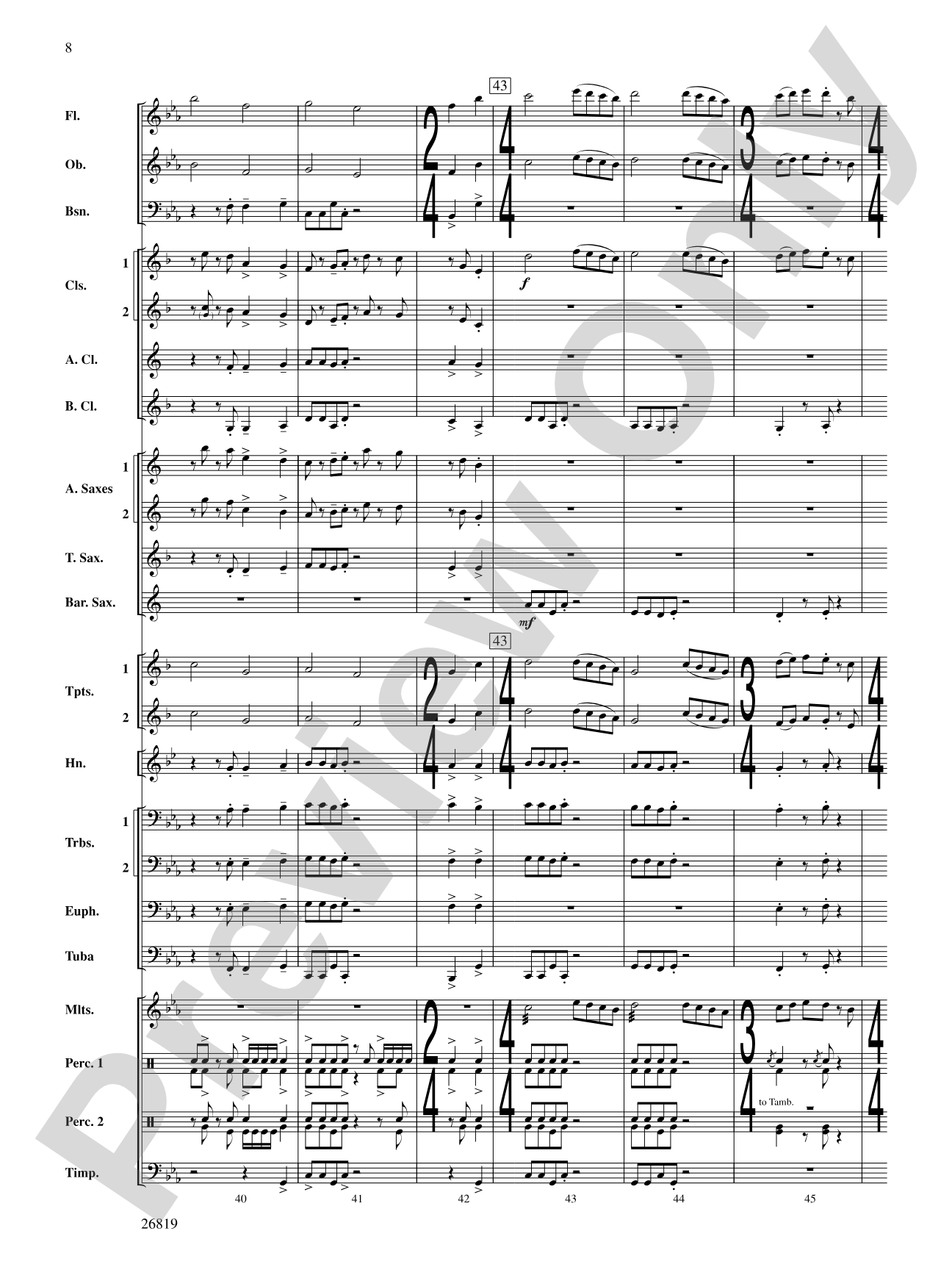 Algorhythms: Concert Band Conductor Score & Parts