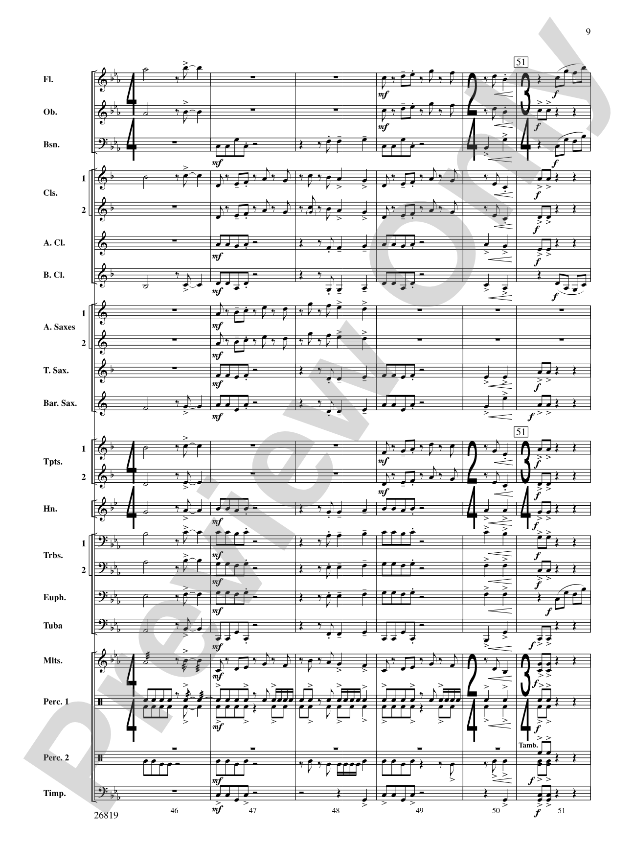 Algorhythms: Concert Band Conductor Score & Parts