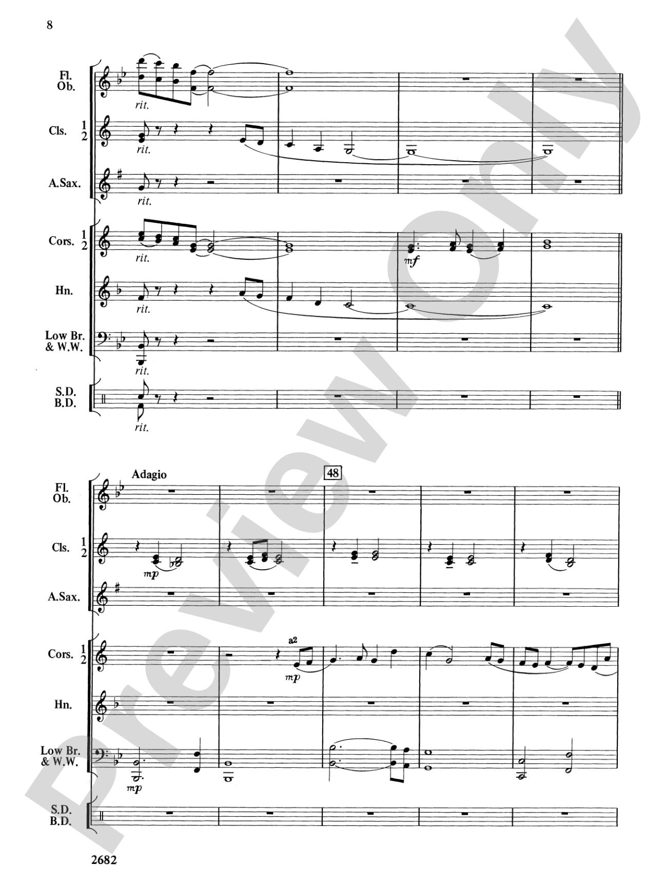 Chesapeake Overture: Concert Band Conductor Score & Parts