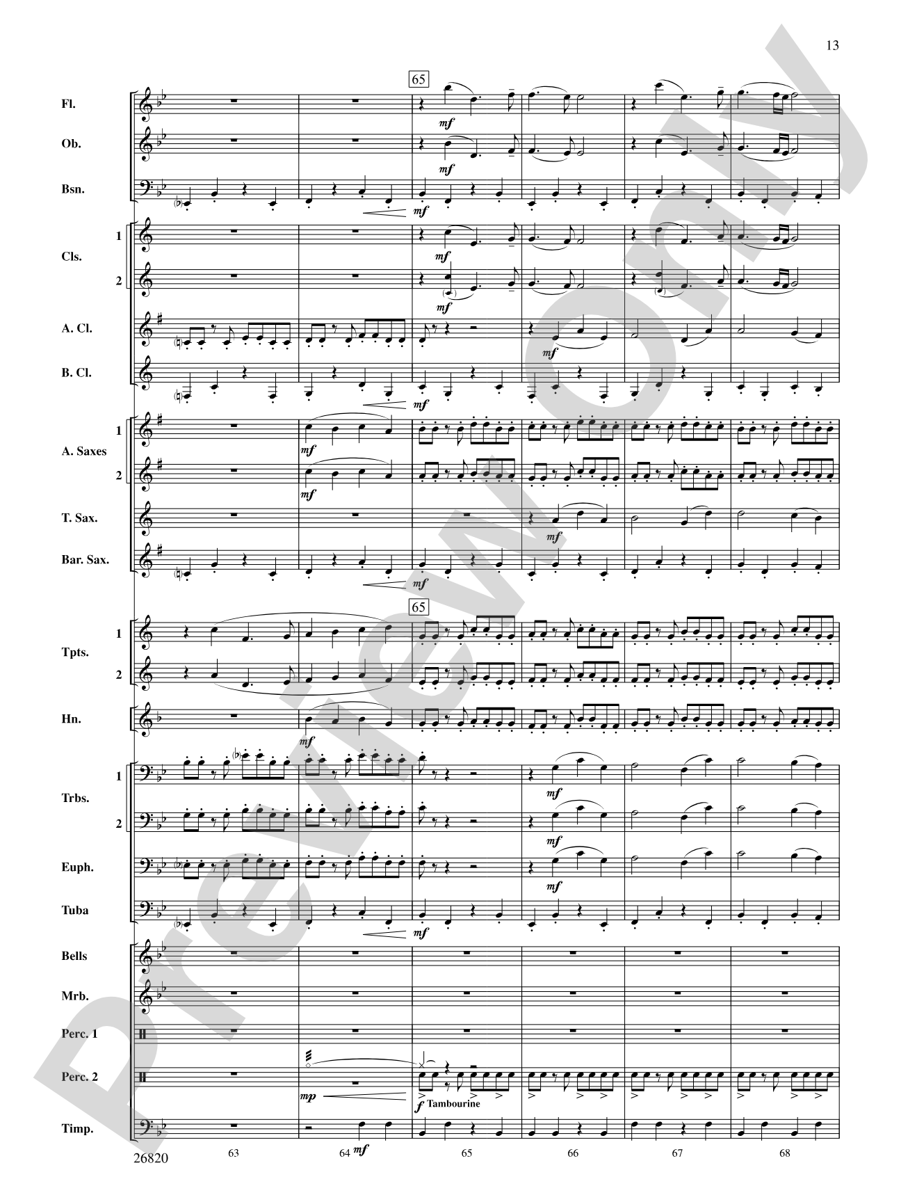 Reflection and Celebration: Concert Band Conductor Score & Parts
