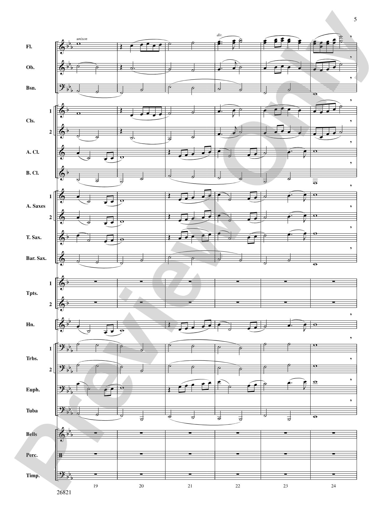 Aeolian Winds: Concert Band Conductor Score & Parts