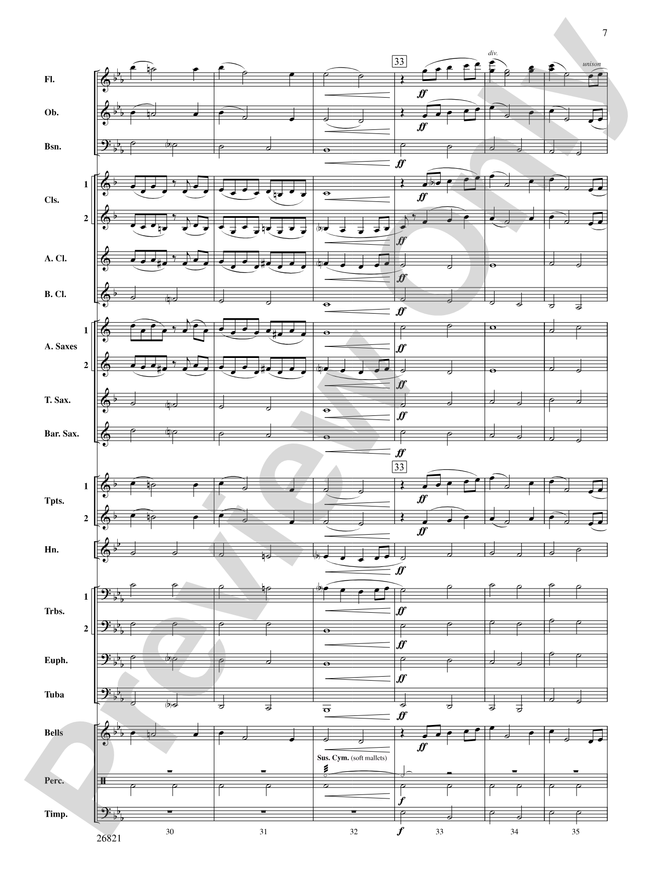 Aeolian Winds: Concert Band Conductor Score & Parts