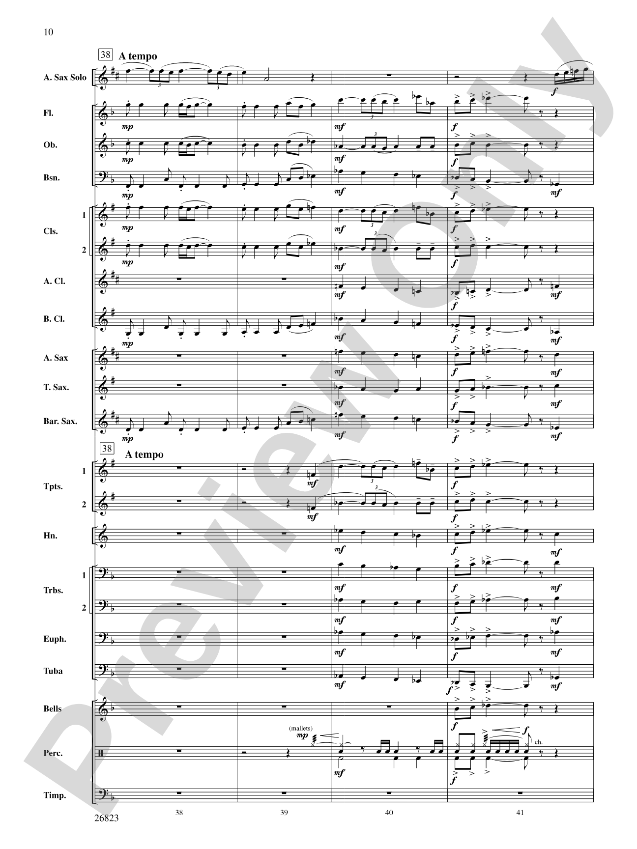 Bella Beach: Concert Band Conductor Score & Parts