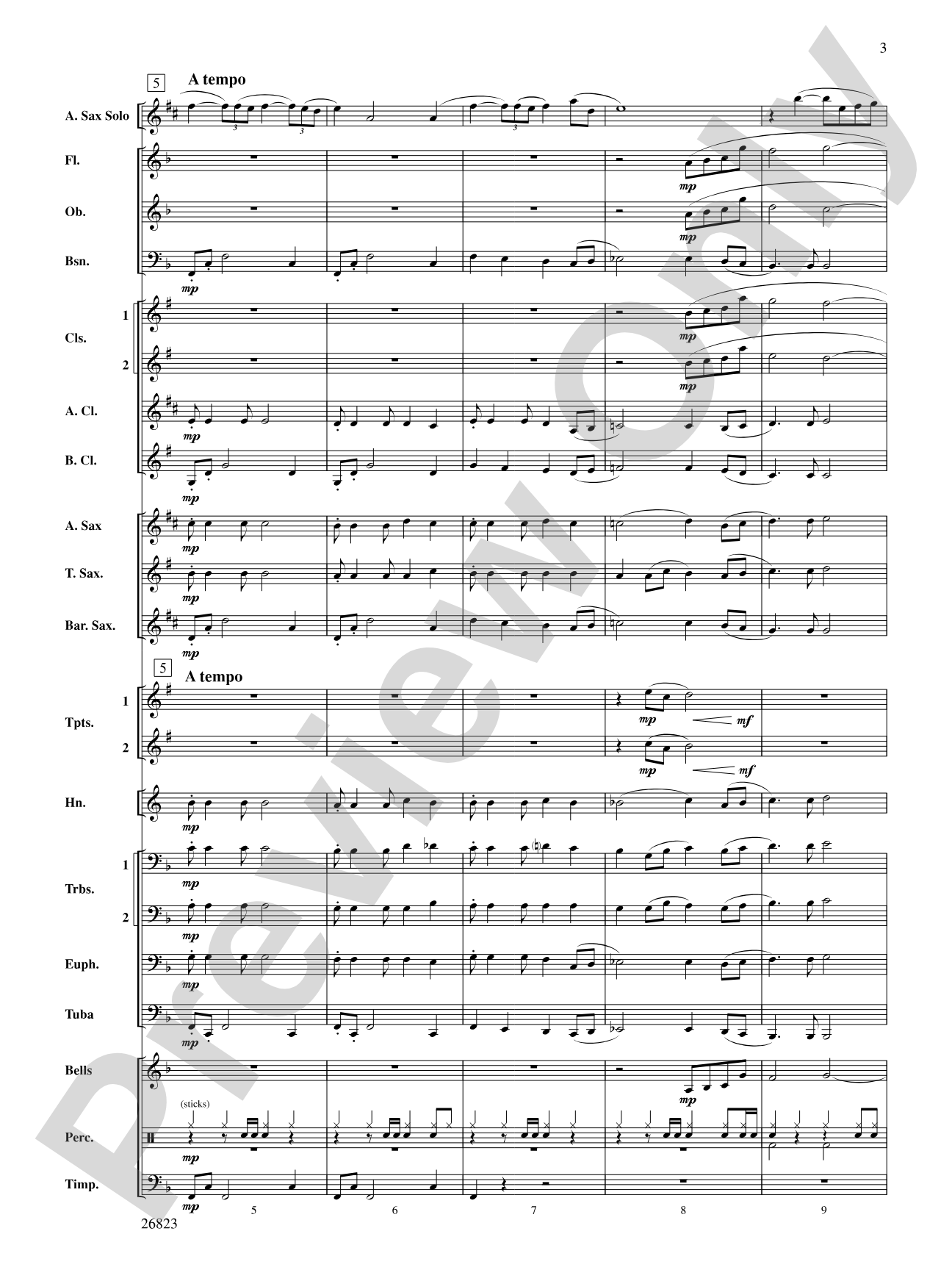 Bella Beach: Concert Band Conductor Score & Parts