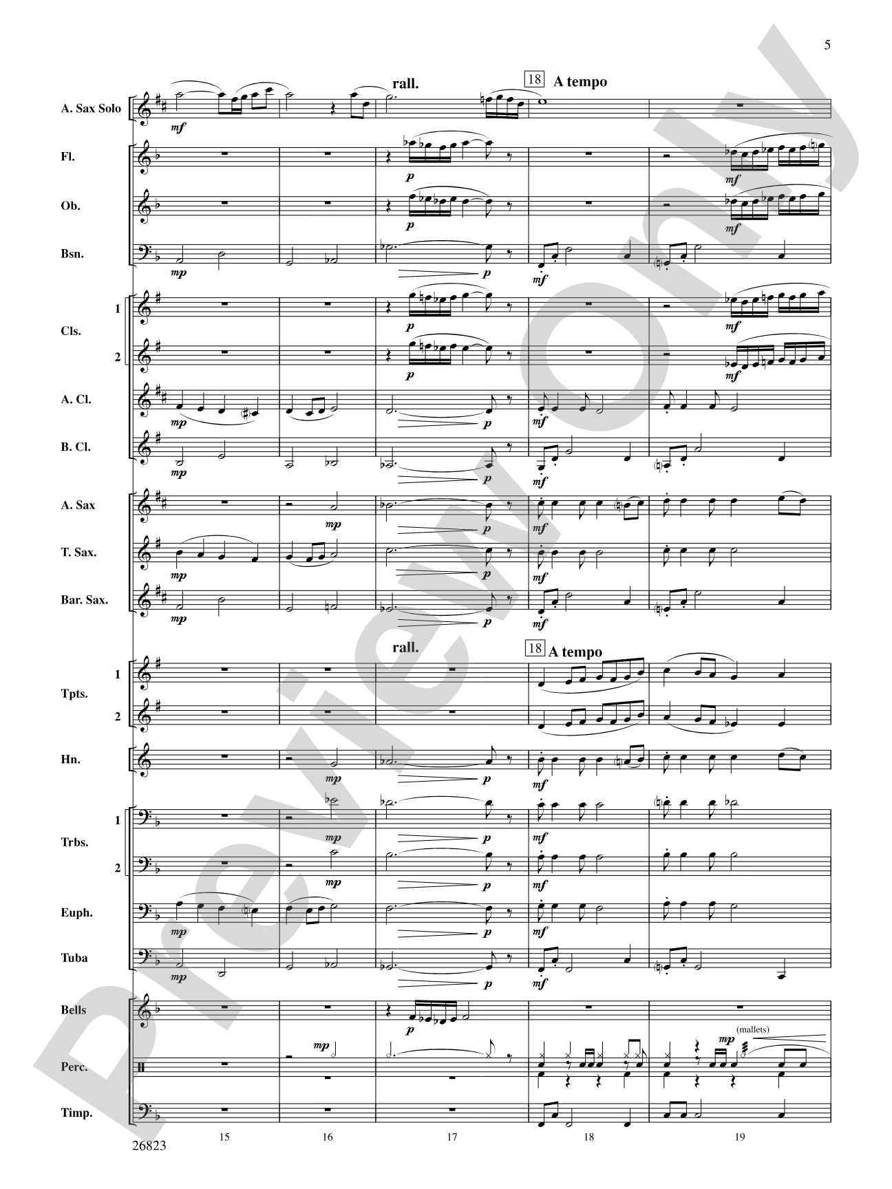 Bella Beach: Concert Band Conductor Score & Parts