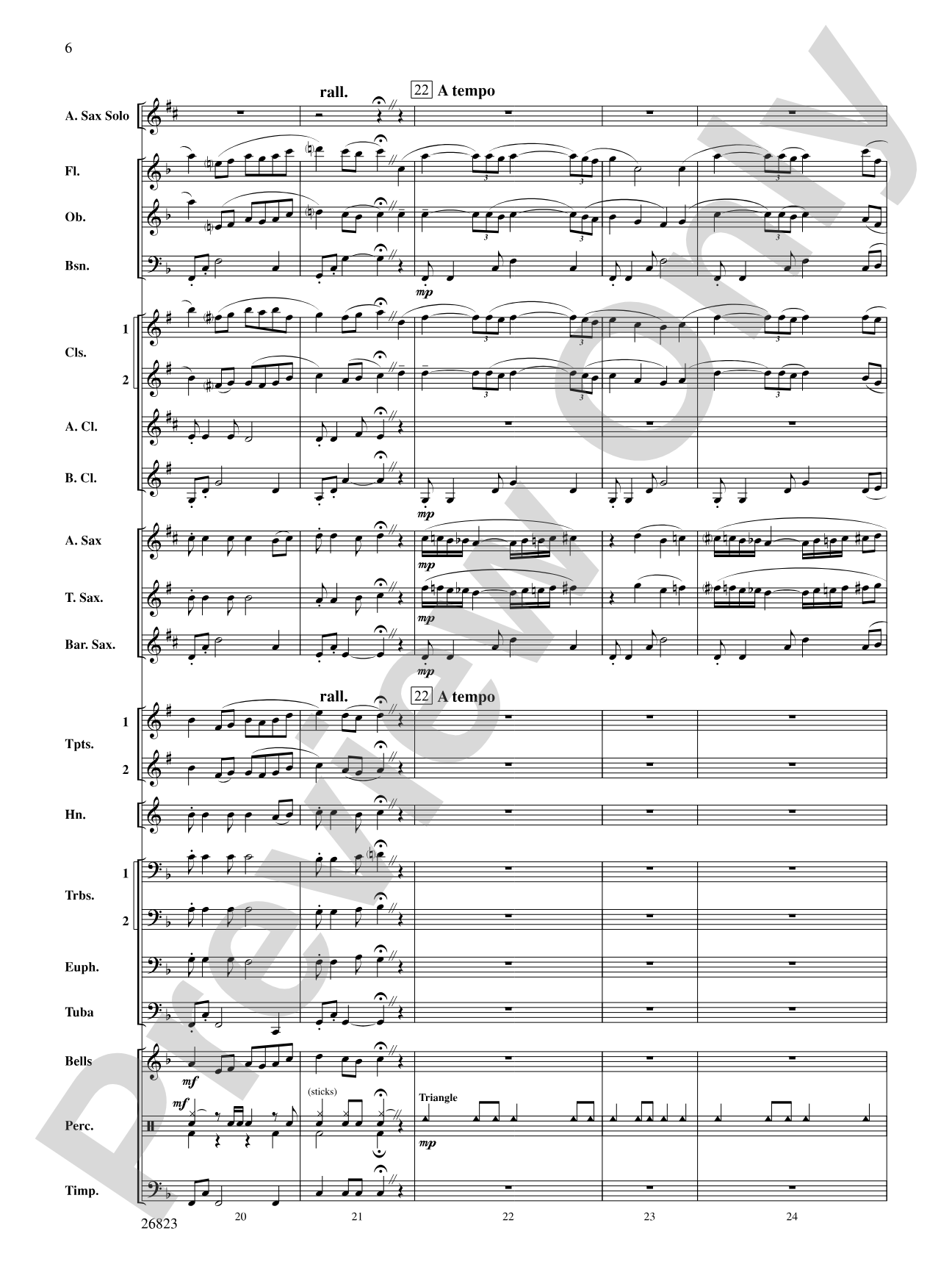 Bella Beach: Concert Band Conductor Score & Parts