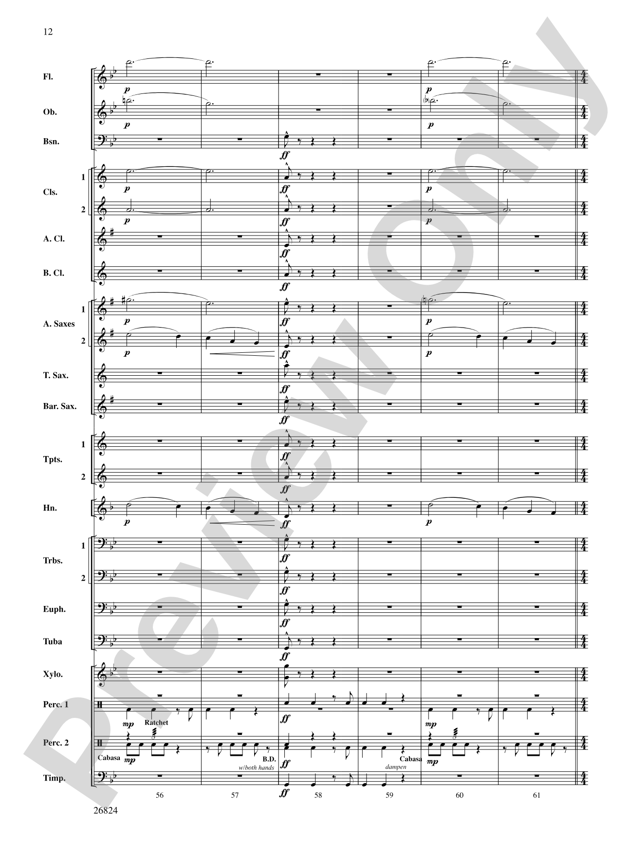Contraption: Concert Band Conductor Score & Parts