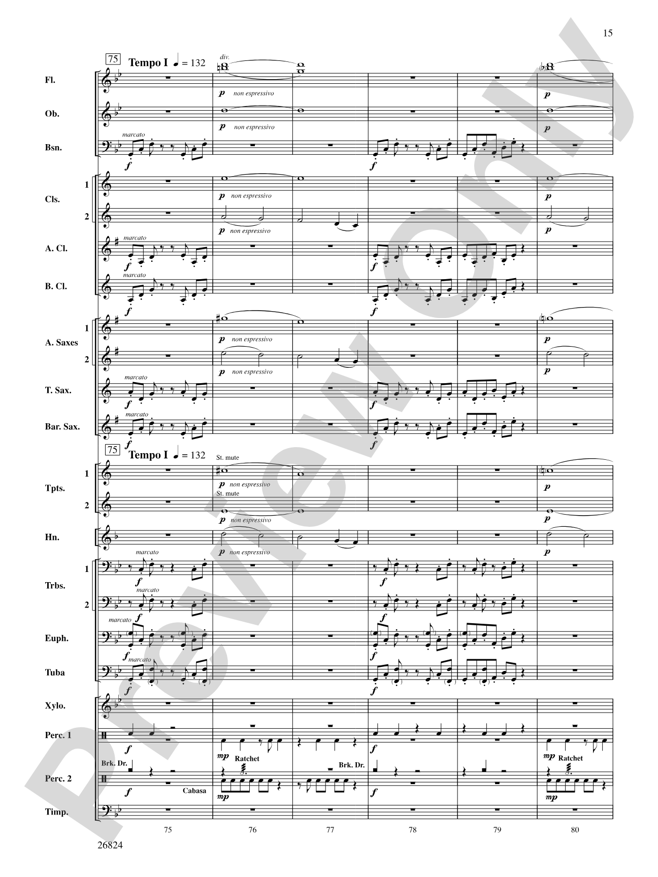 Contraption: Concert Band Conductor Score & Parts