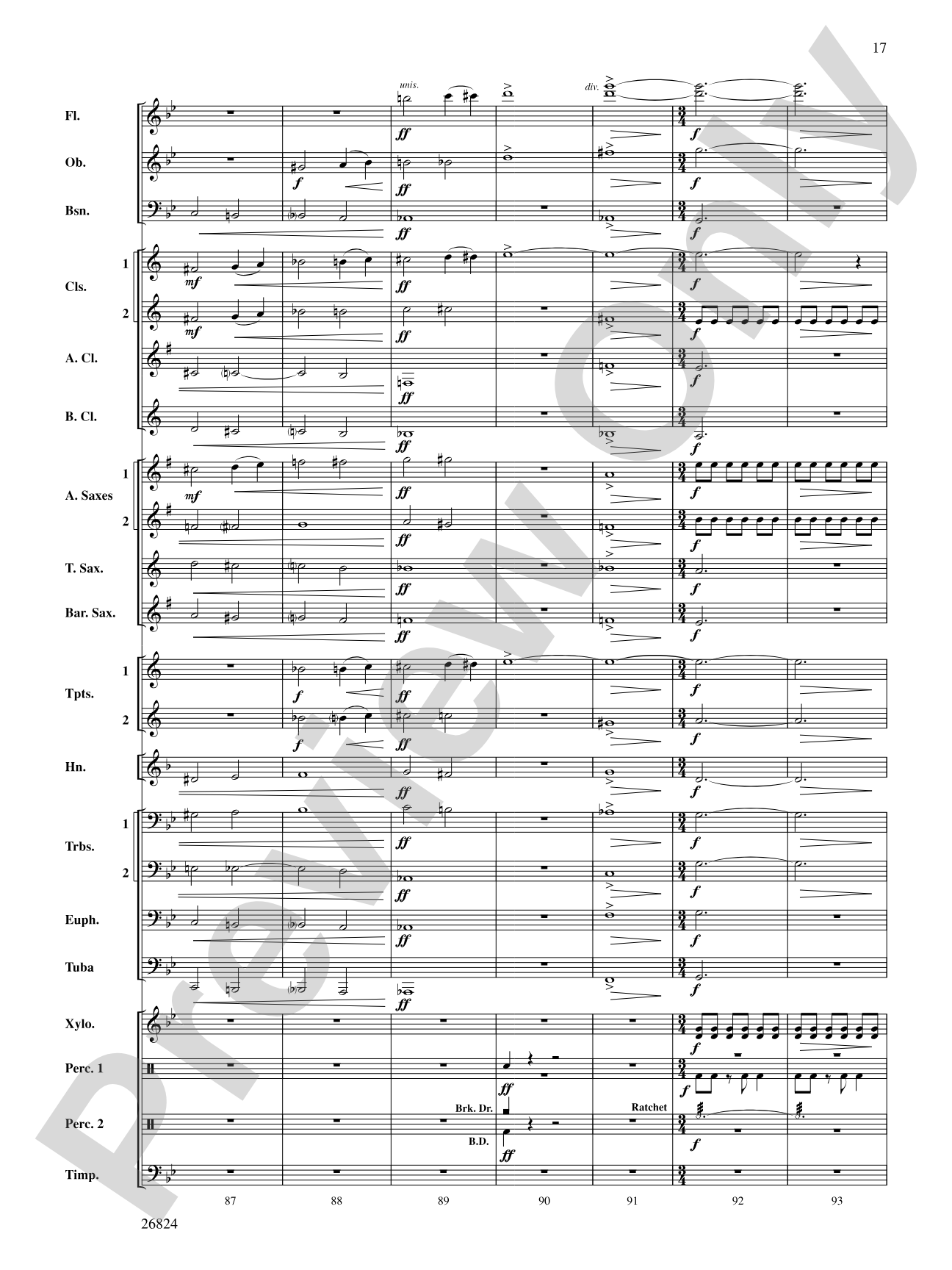 Contraption: Concert Band Conductor Score & Parts