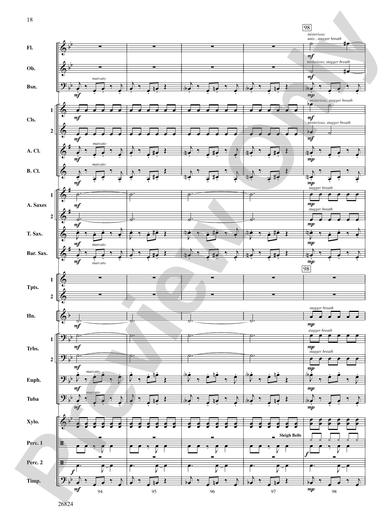 Contraption: Concert Band Conductor Score & Parts