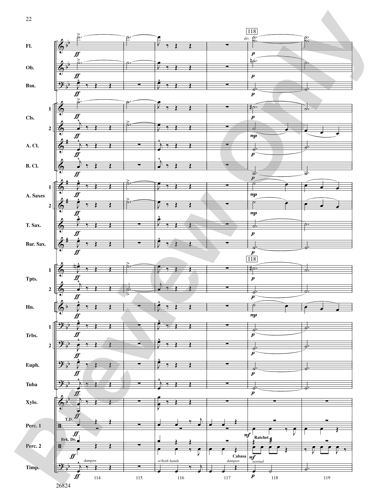 Contraption: Concert Band Conductor Score & Parts