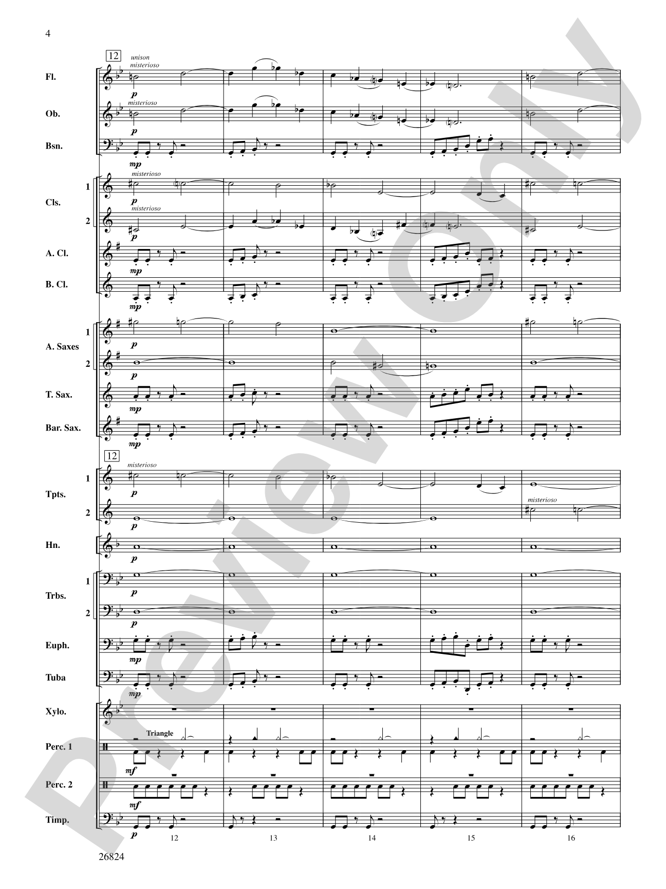 Contraption: Concert Band Conductor Score & Parts