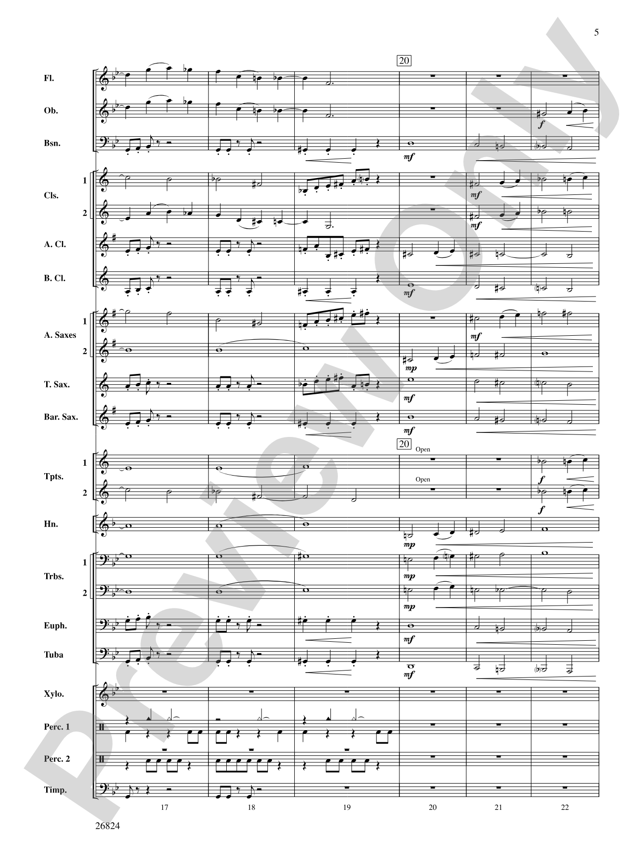 Contraption: Concert Band Conductor Score & Parts