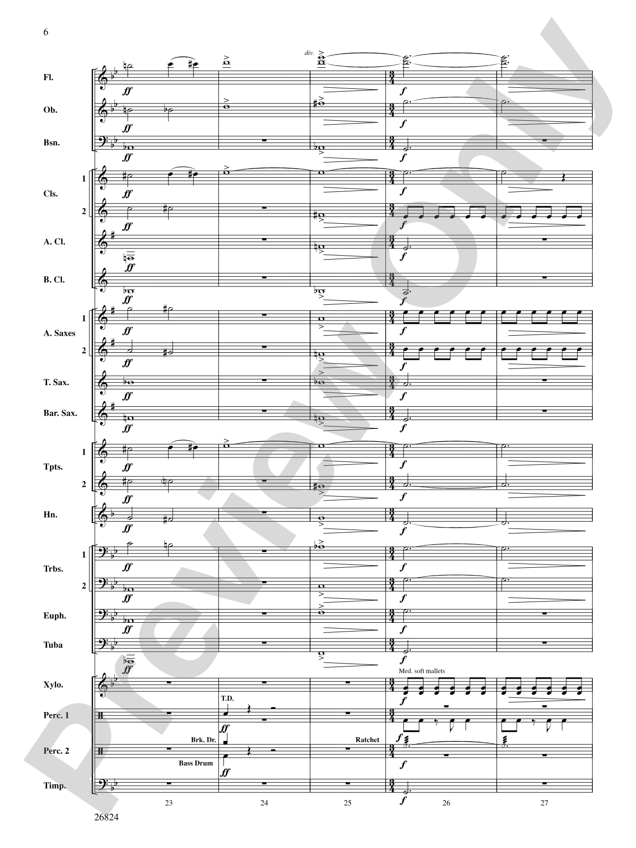 Contraption: Concert Band Conductor Score & Parts