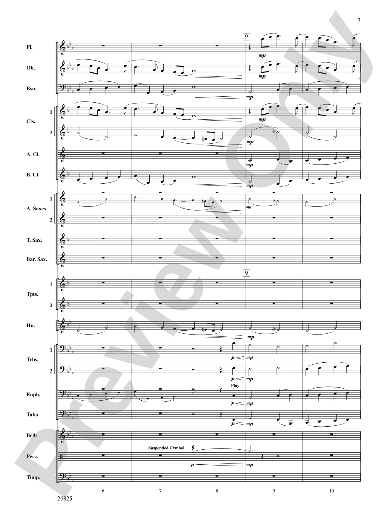 Poeme: Concert Band Conductor Score & Parts