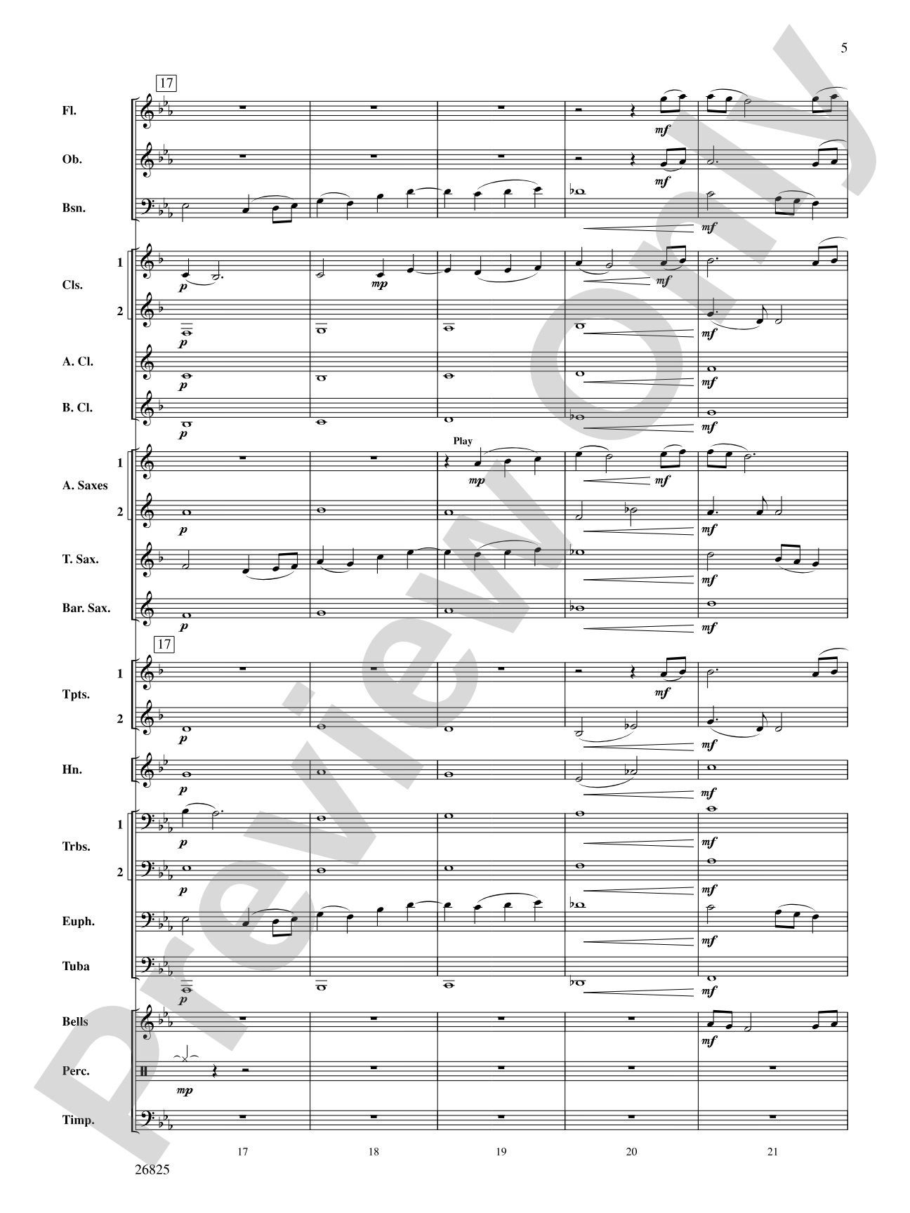 Poeme: Concert Band Conductor Score & Parts
