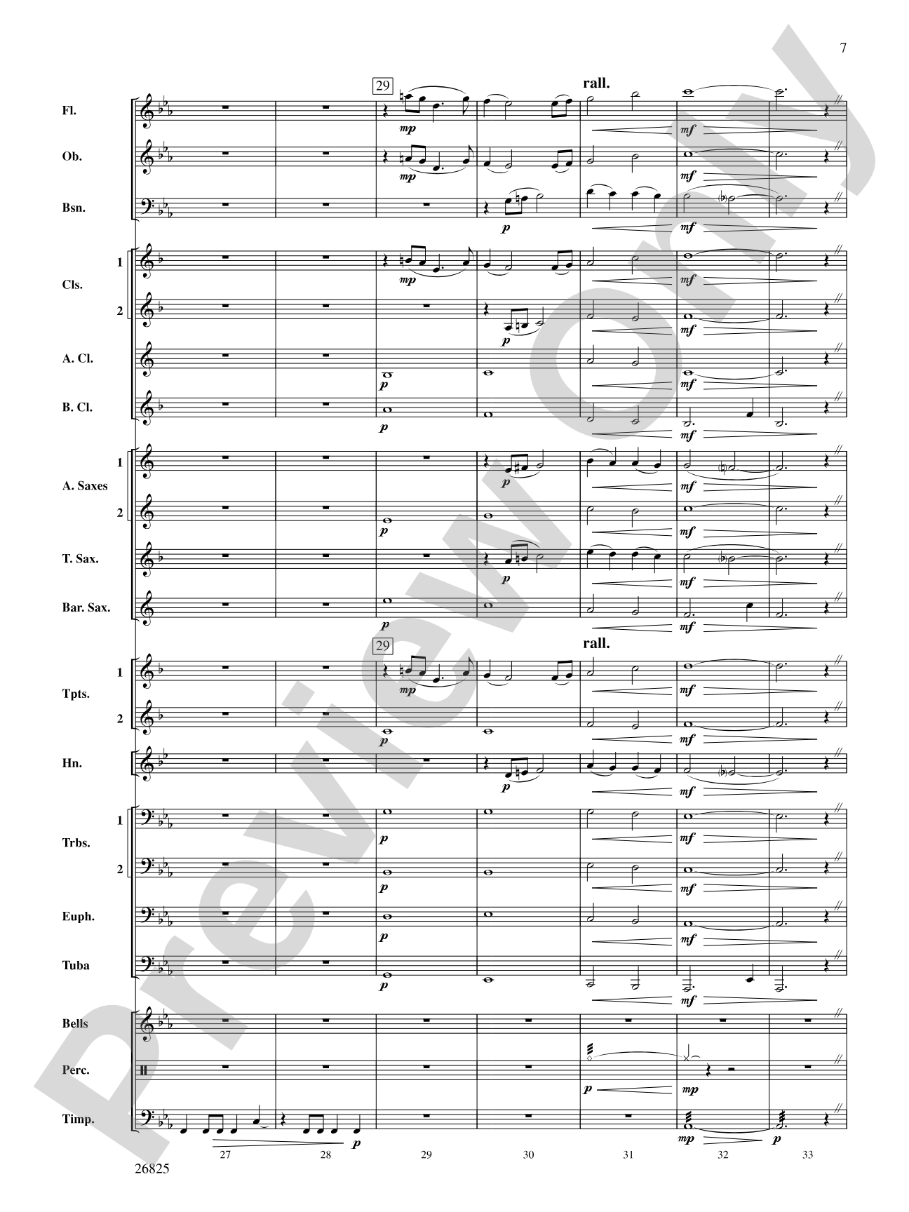 Poeme: Concert Band Conductor Score & Parts