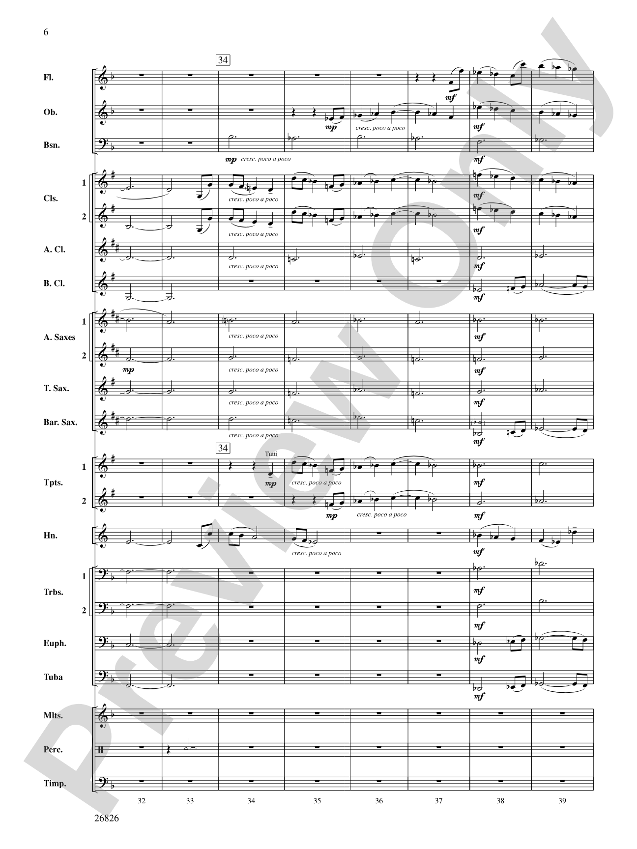 Ever More Distant: Concert Band Conductor Score & Parts
