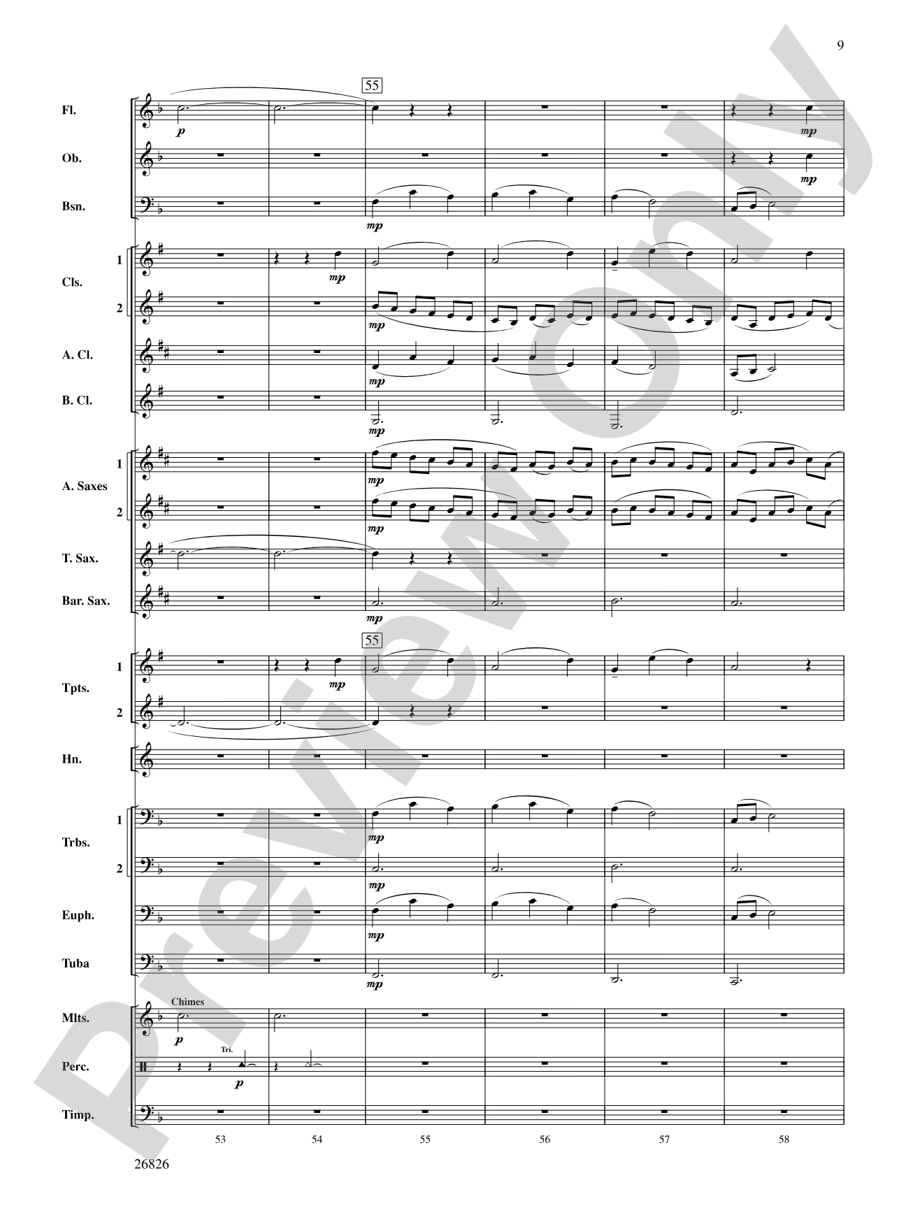 Ever More Distant: Concert Band Conductor Score & Parts
