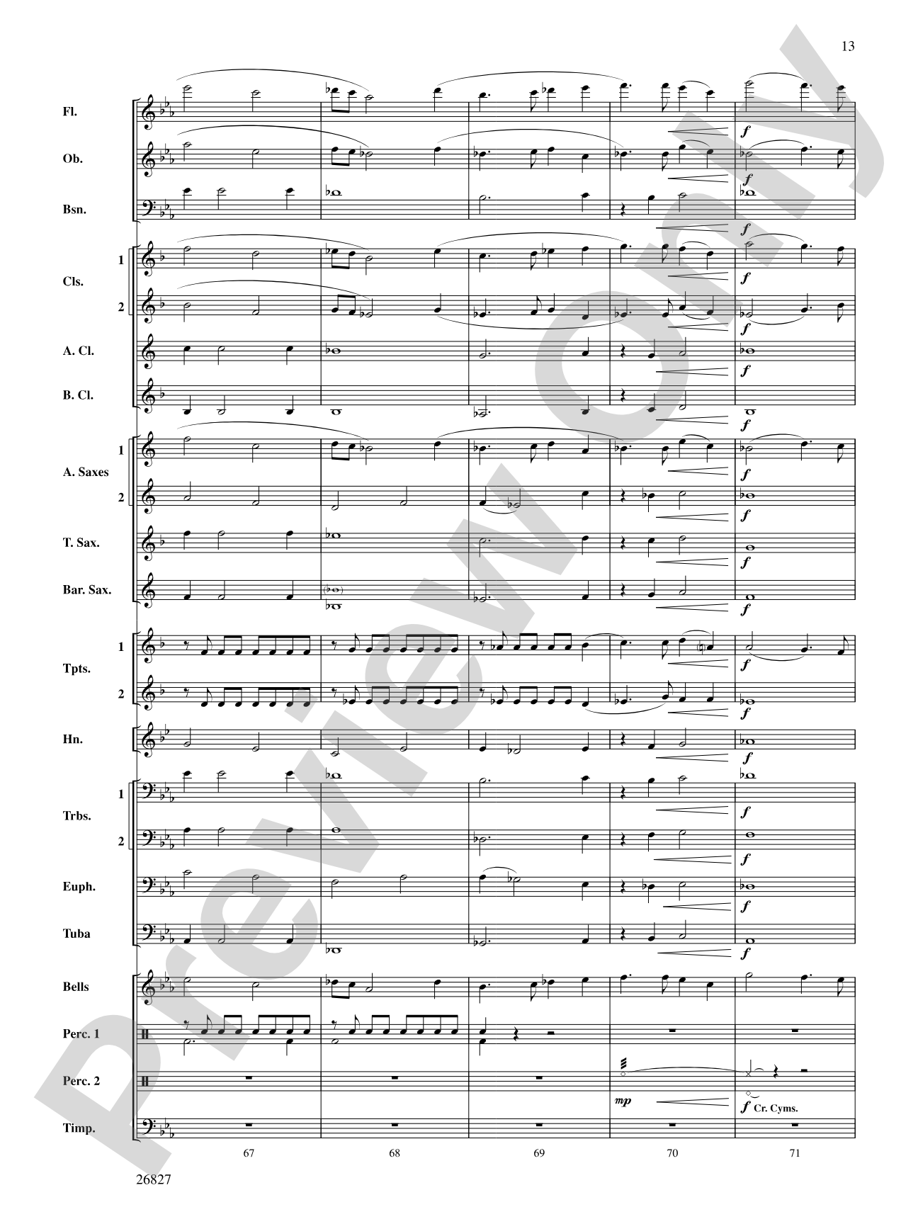 In Honor of the Fallen: Concert Band Conductor Score & Parts