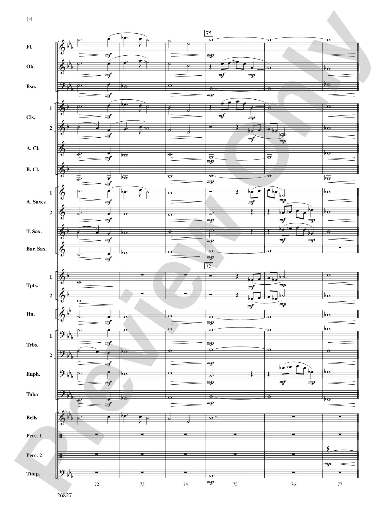In Honor of the Fallen: Concert Band Conductor Score & Parts