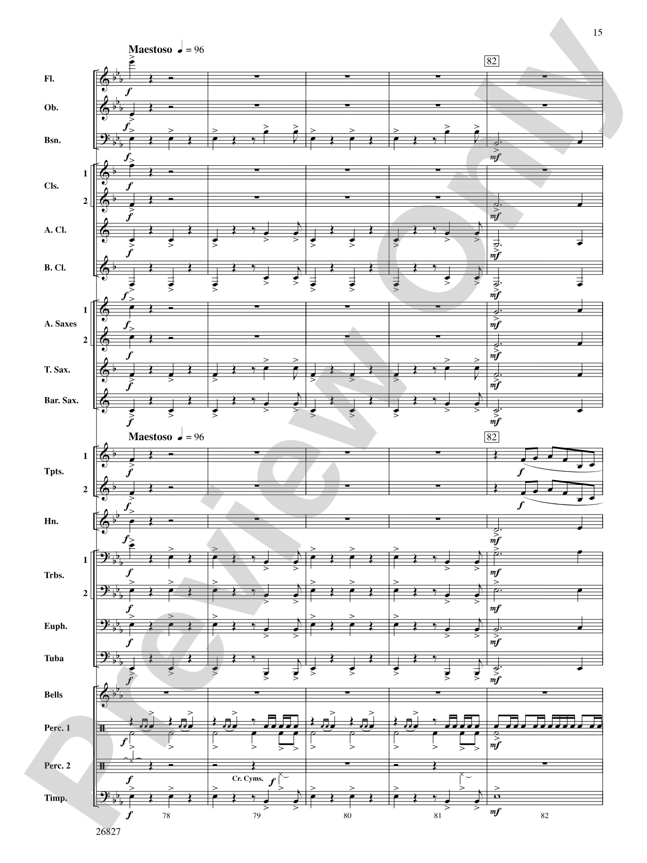 In Honor of the Fallen: Concert Band Conductor Score & Parts
