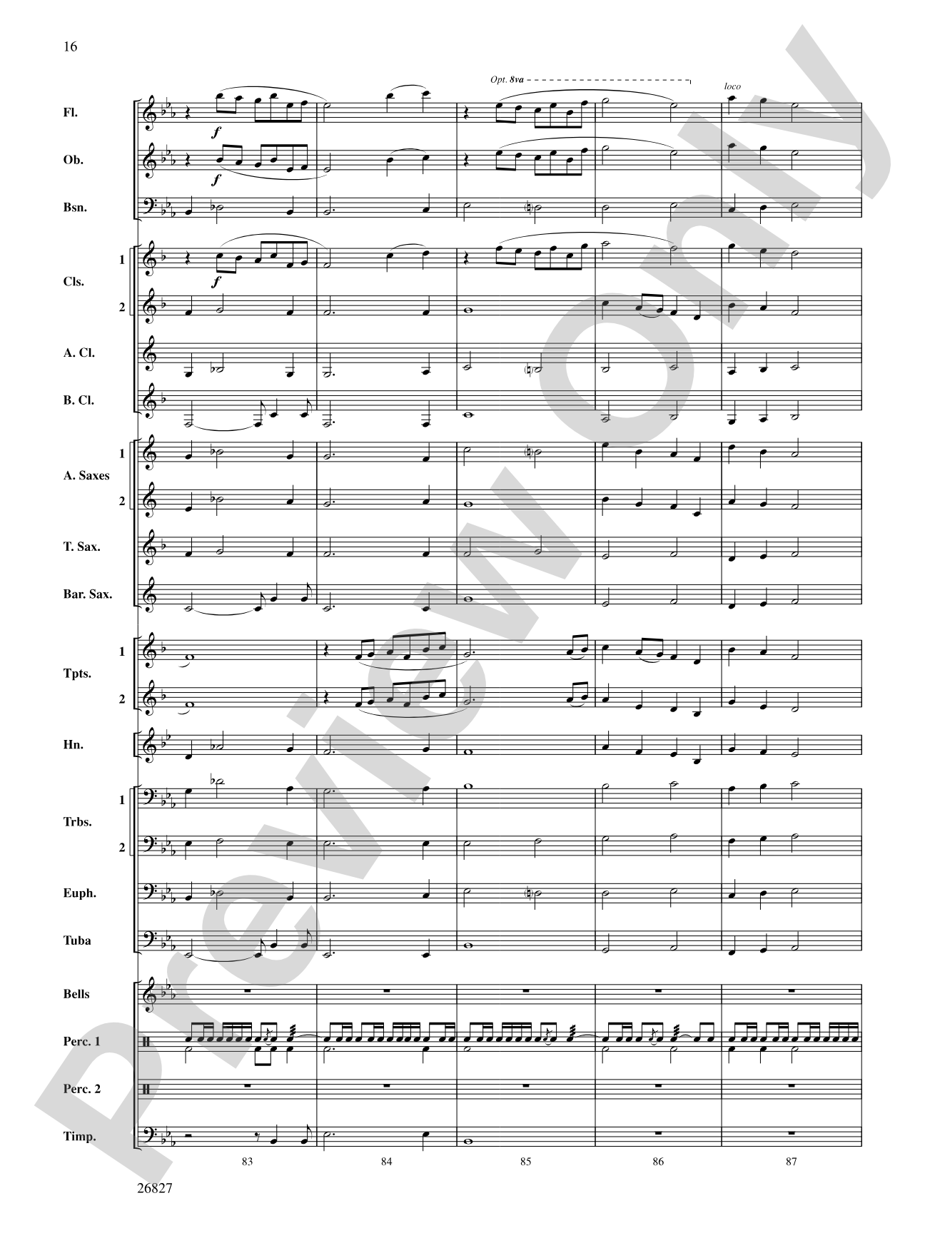 In Honor of the Fallen: Concert Band Conductor Score & Parts