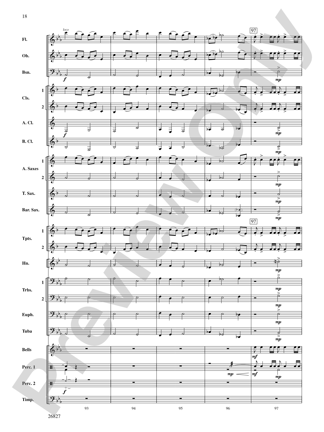In Honor of the Fallen: Concert Band Conductor Score & Parts