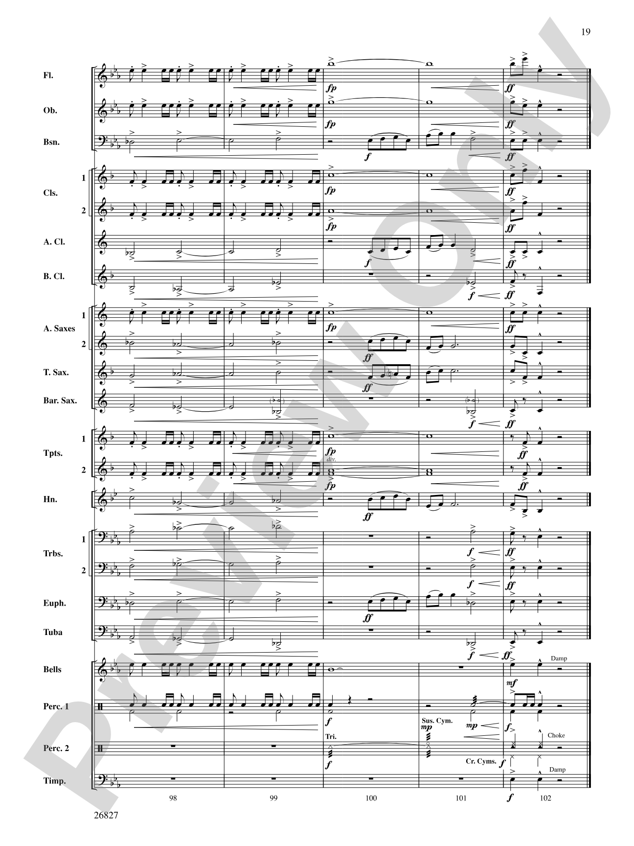 In Honor of the Fallen: Concert Band Conductor Score & Parts