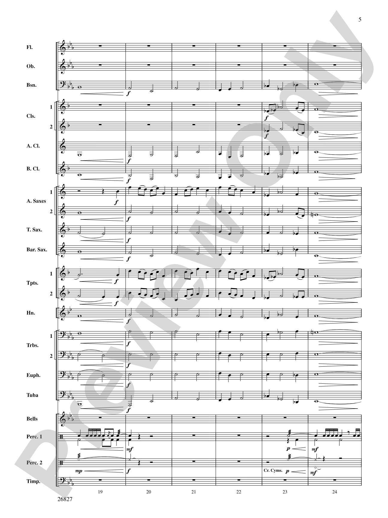 In Honor of the Fallen: Concert Band Conductor Score & Parts