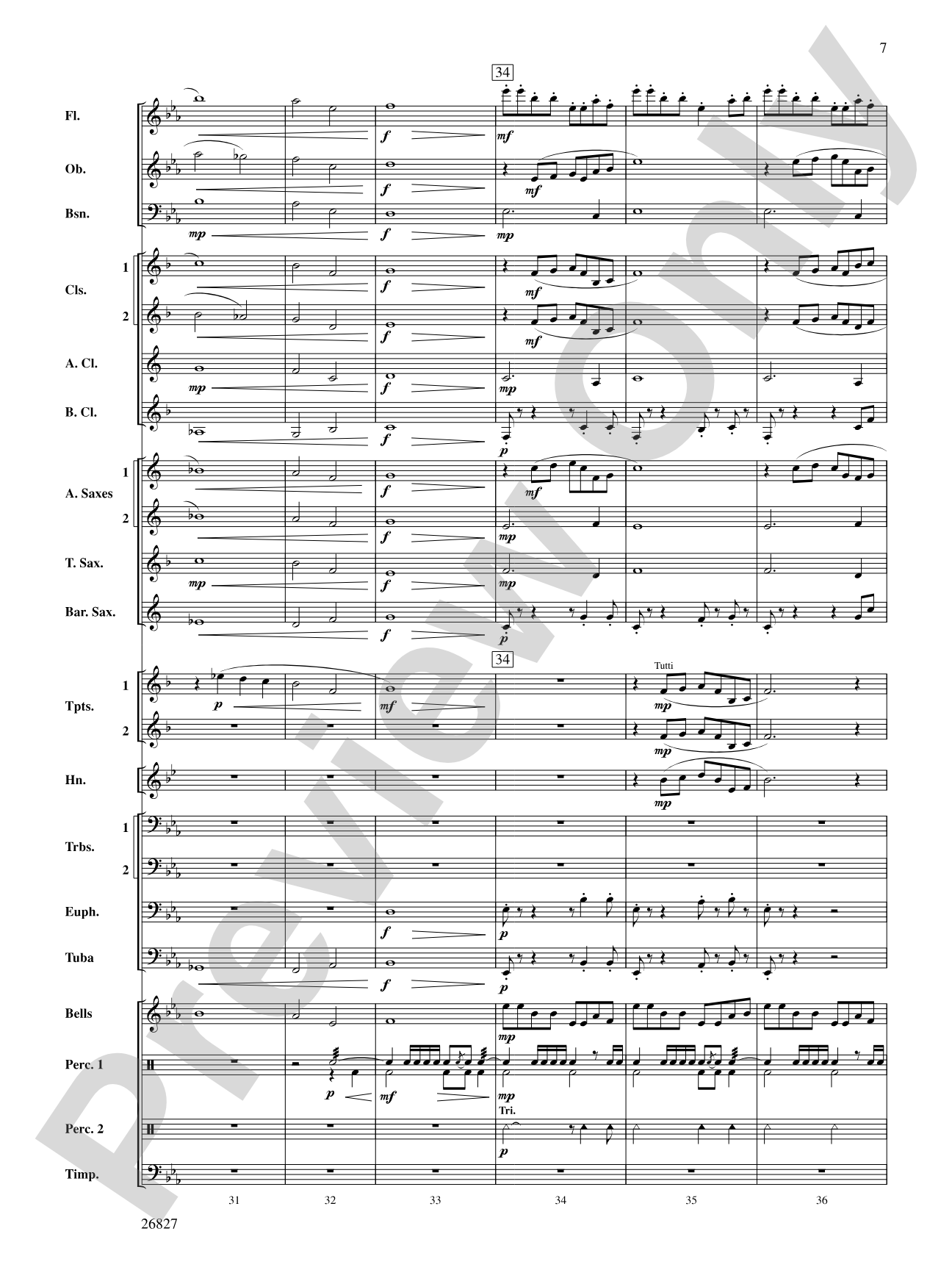 In Honor of the Fallen: Concert Band Conductor Score & Parts