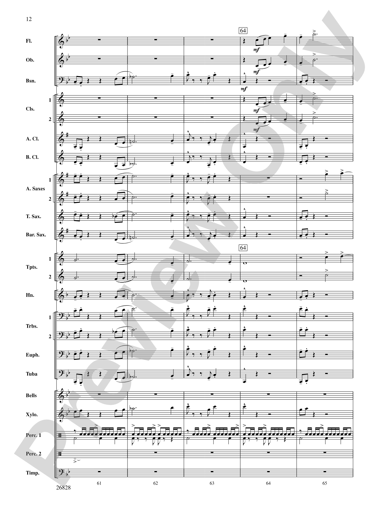 Flight of the Intrepid: Concert Band Conductor Score & Parts