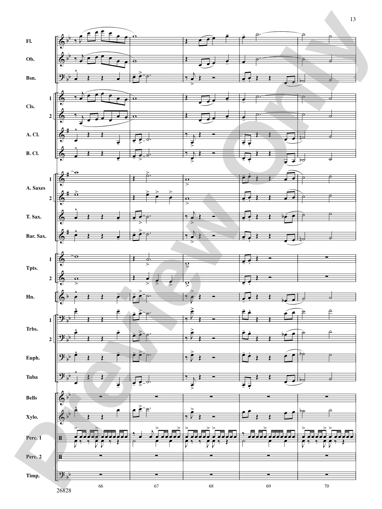 Flight of the Intrepid: Concert Band Conductor Score & Parts
