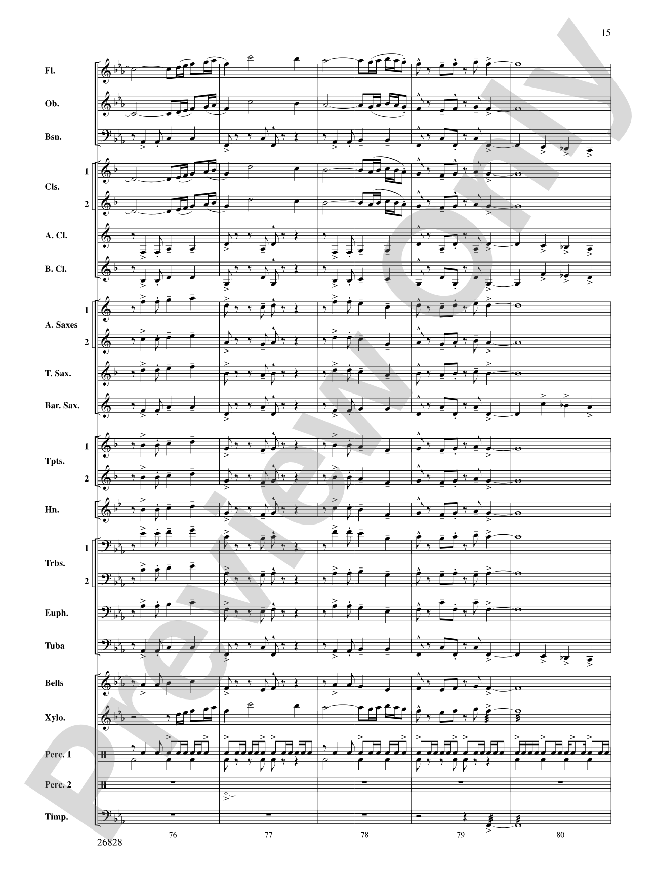 Flight of the Intrepid: Concert Band Conductor Score & Parts