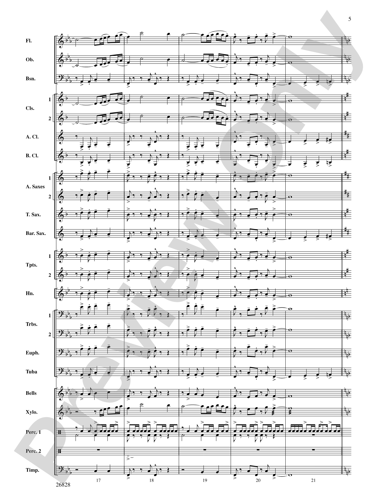 Flight of the Intrepid: Concert Band Conductor Score & Parts